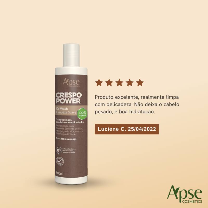 Apse Cosmetics Co Wash - Gentle Cleansing Conditioner for Curly Hair, 10 fl oz | Hydrating & Detangling for Natural Curls - Perfect for Daily Hair Care Routine