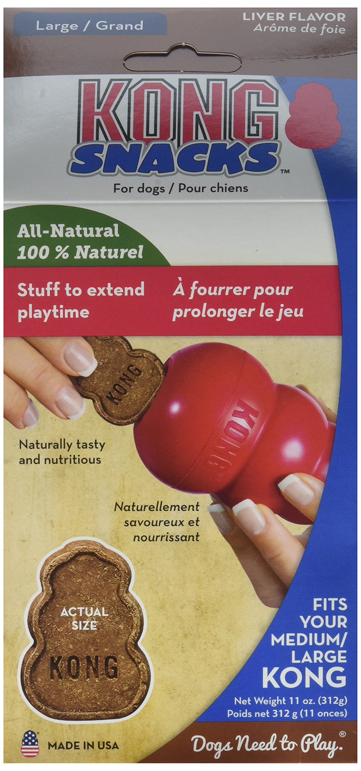 Premium Stuff'N Liver Snacks for Dogs - Large Size, All-Natural Dog Treats for Training & Rewards | Perfect for Outdoor Adventures, Travel & Daily Bonding