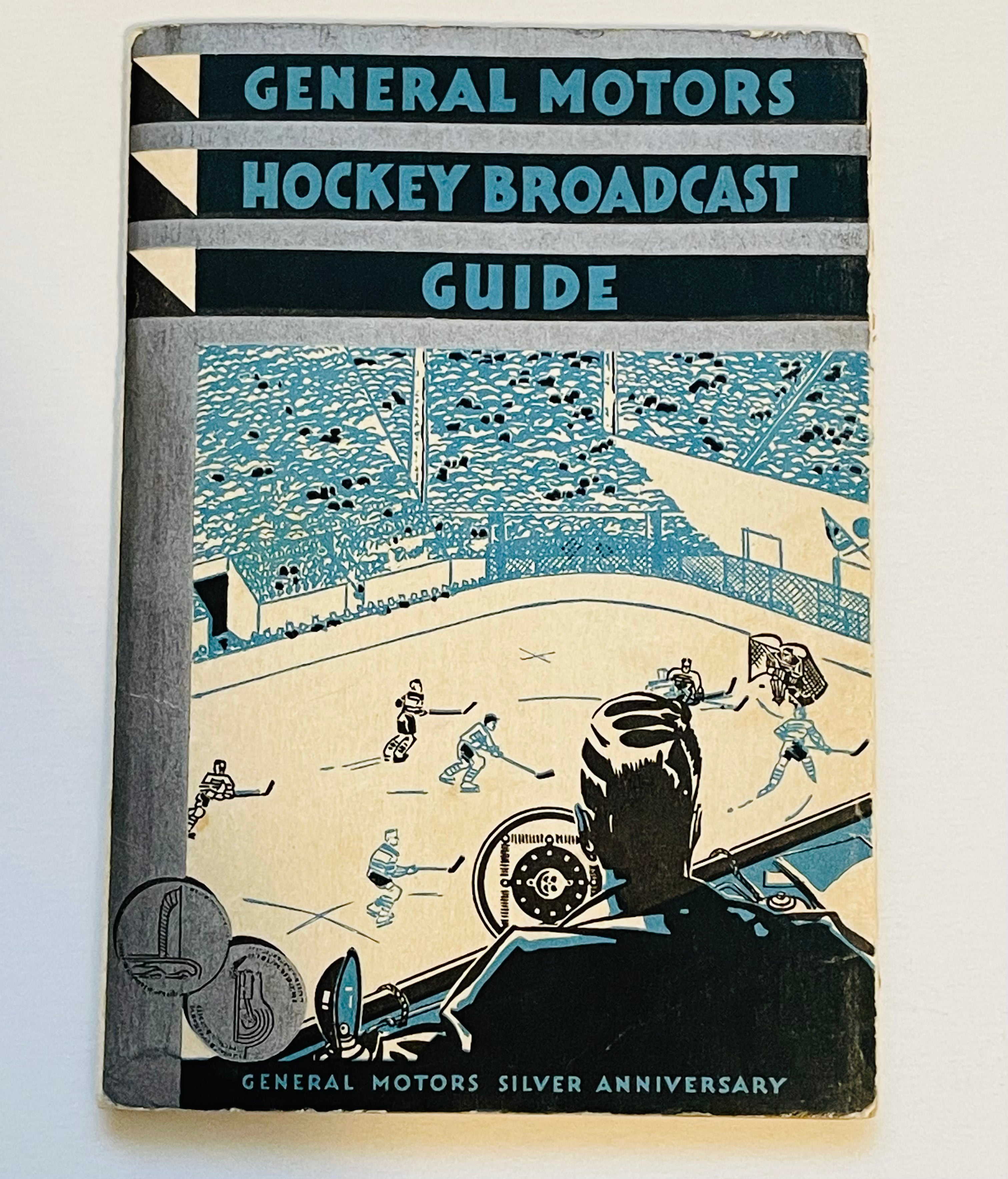 1954 General Motors Hockey Broadcast Rare Guide - Vintage Collectible for Hockey Fans & Memorabilia Enthusiasts - Perfect for Sports History Displays & Nostalgic Gift Giving