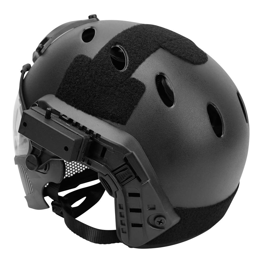 F22 Tactical Airsoft Paintball Helmet - Full Face Protection with Removable Steel Mesh Mask & Goggles | Ideal for Airsoft, Paintball, Military Simulation & Outdoor Combat Games