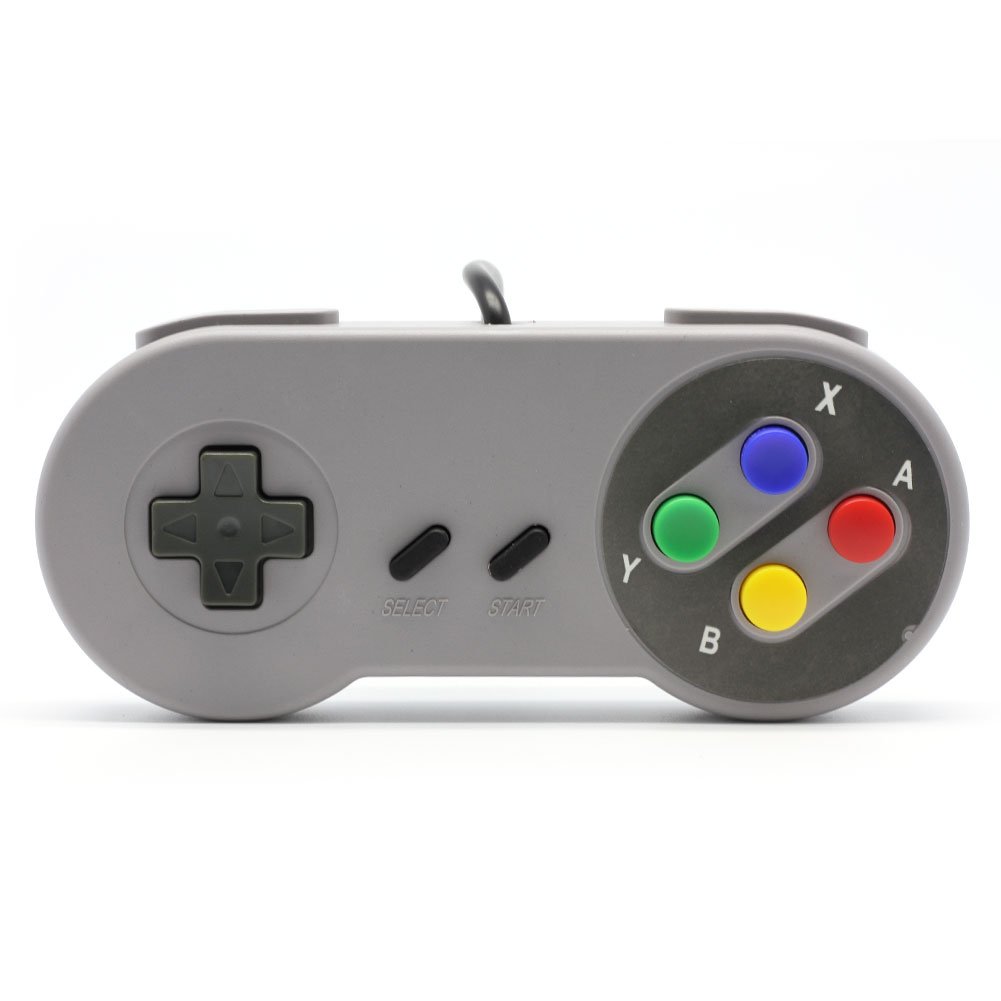 2 Pack SNES Controller - Wireless Gamepad Compatible with Super Nintendo & SNES Classic - Perfect for Retro Gaming & Multiplayer Sessions