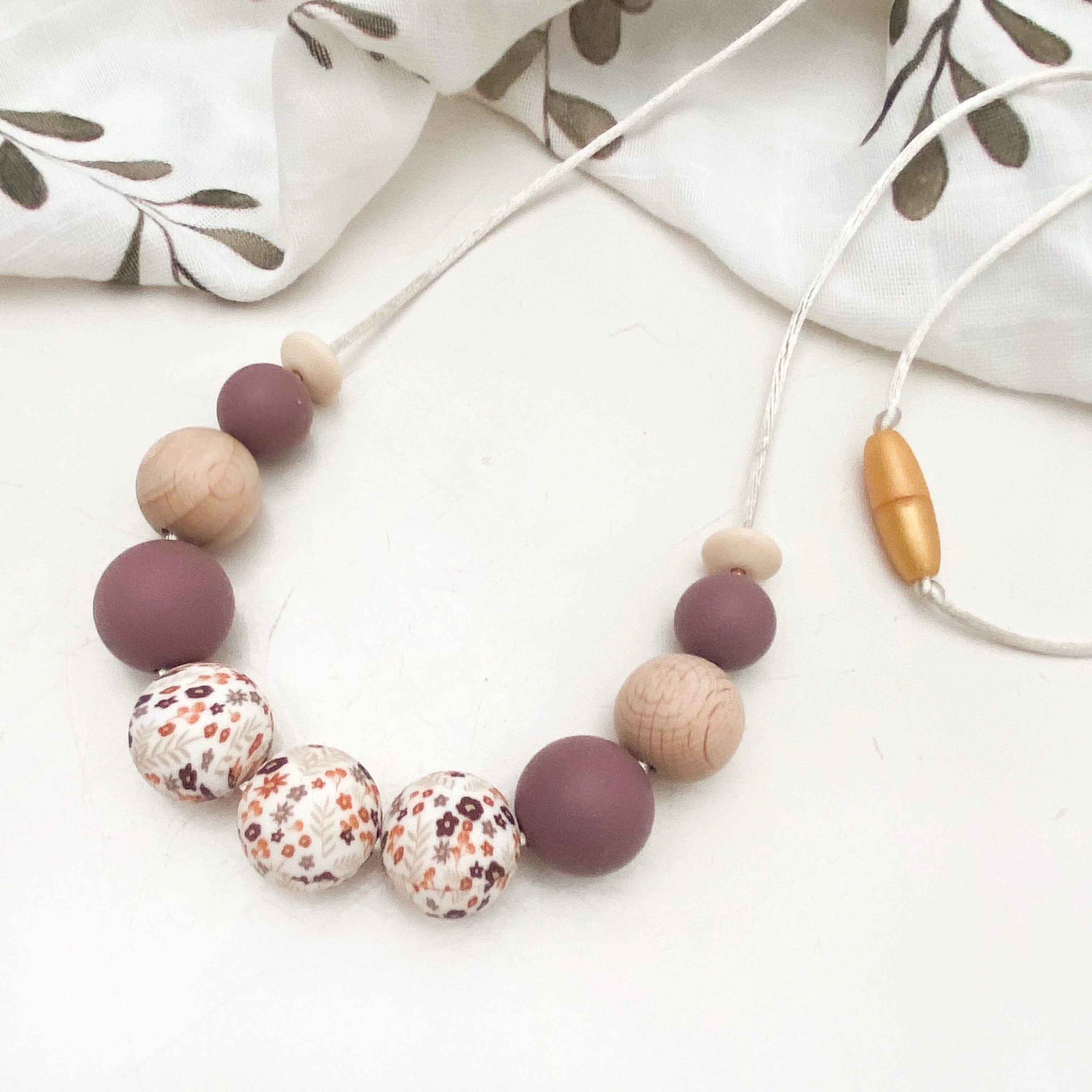 Spring Bloom Silicone Necklace - Dusky Purple Floral Pendant for Women | Perfect for Spring Outfits, Weddings & Everyday Wear