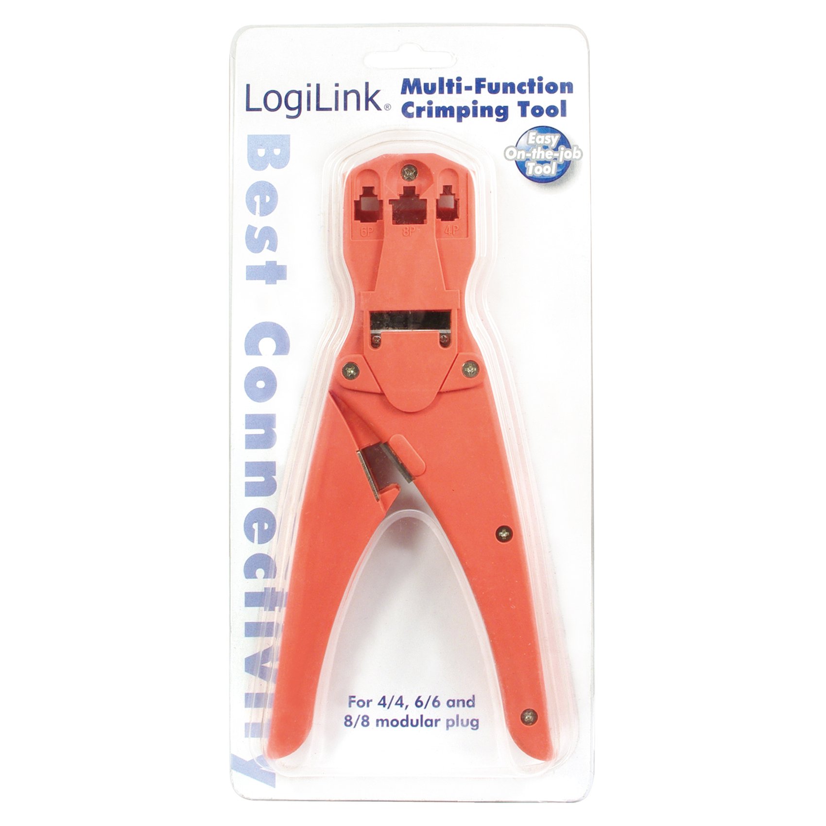 4/6/8 Pin Modular Crimping Tool - Professional Network Cable Connector Crimper for RJ45 Ethernet & Phone Wires - Perfect for IT Technicians, Network Installations & DIY Home Wiring Projects