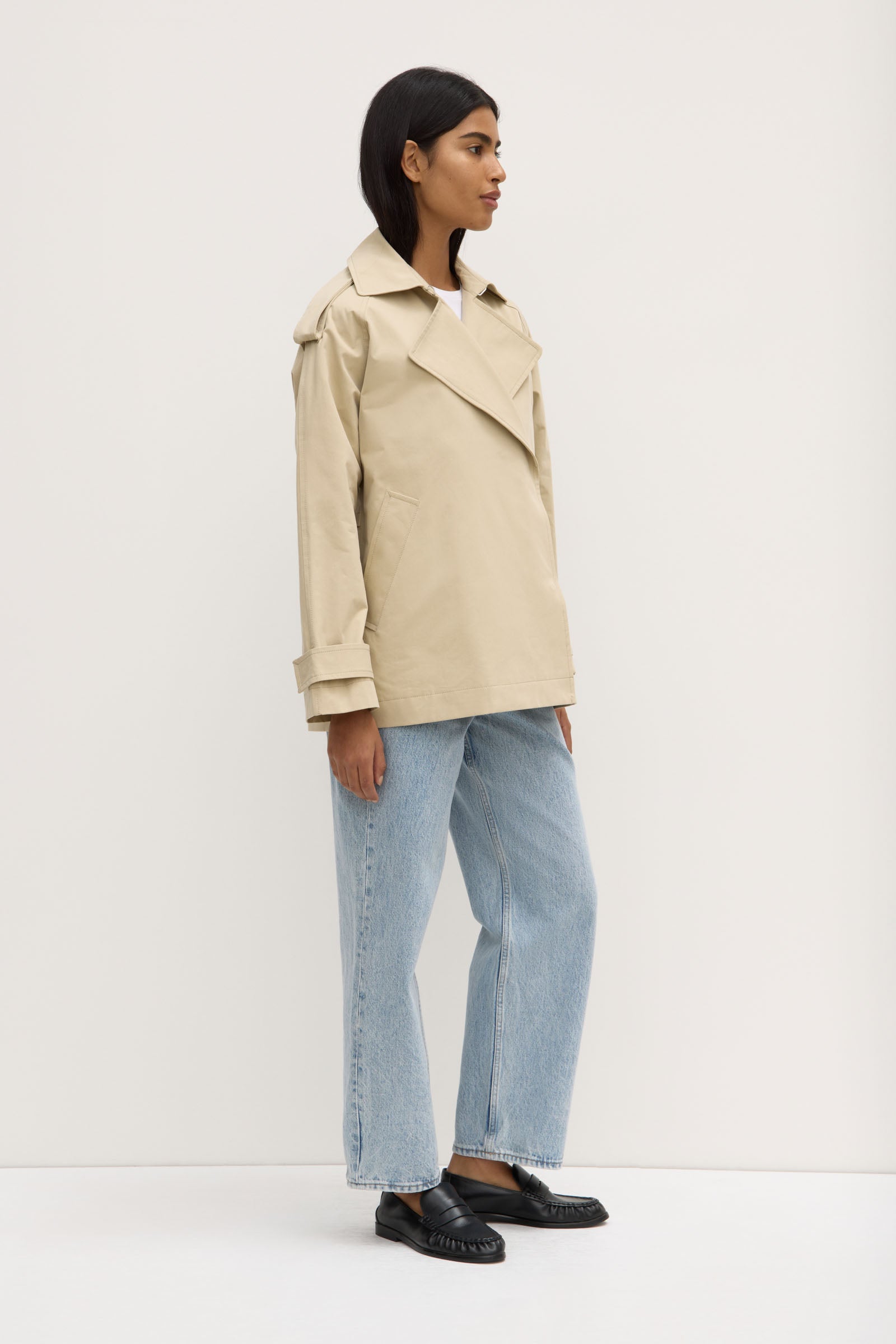 Arden Short Mac Jacket - Women's Lightweight Water-Resistant Trench Coat for Spring & Fall | Perfect for Office, Travel & Casual Outfits