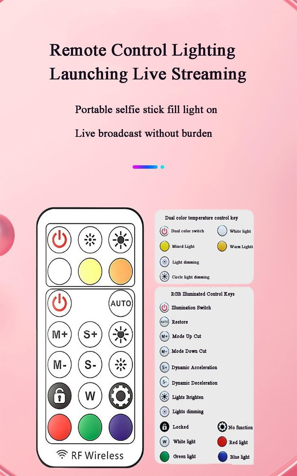 BINGQIAN Professional RGB Ring Light with Adjustable Tripod Stand & Wireless Remote - Perfect for Selfies, Makeup, Live Streaming, YouTube Videos, TikTok, and Photography