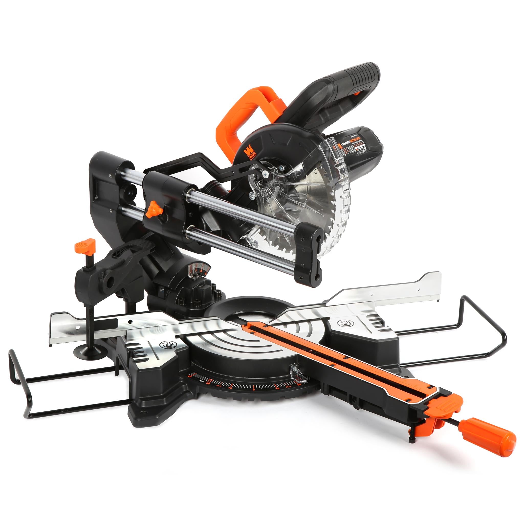 WEN MM0713 9.5 Amp 7.25-Inch Single Bevel Compact Sliding Compound Miter Saw with LED Cutline Guide - Perfect for Woodworking, DIY Projects, and Precision Cutting