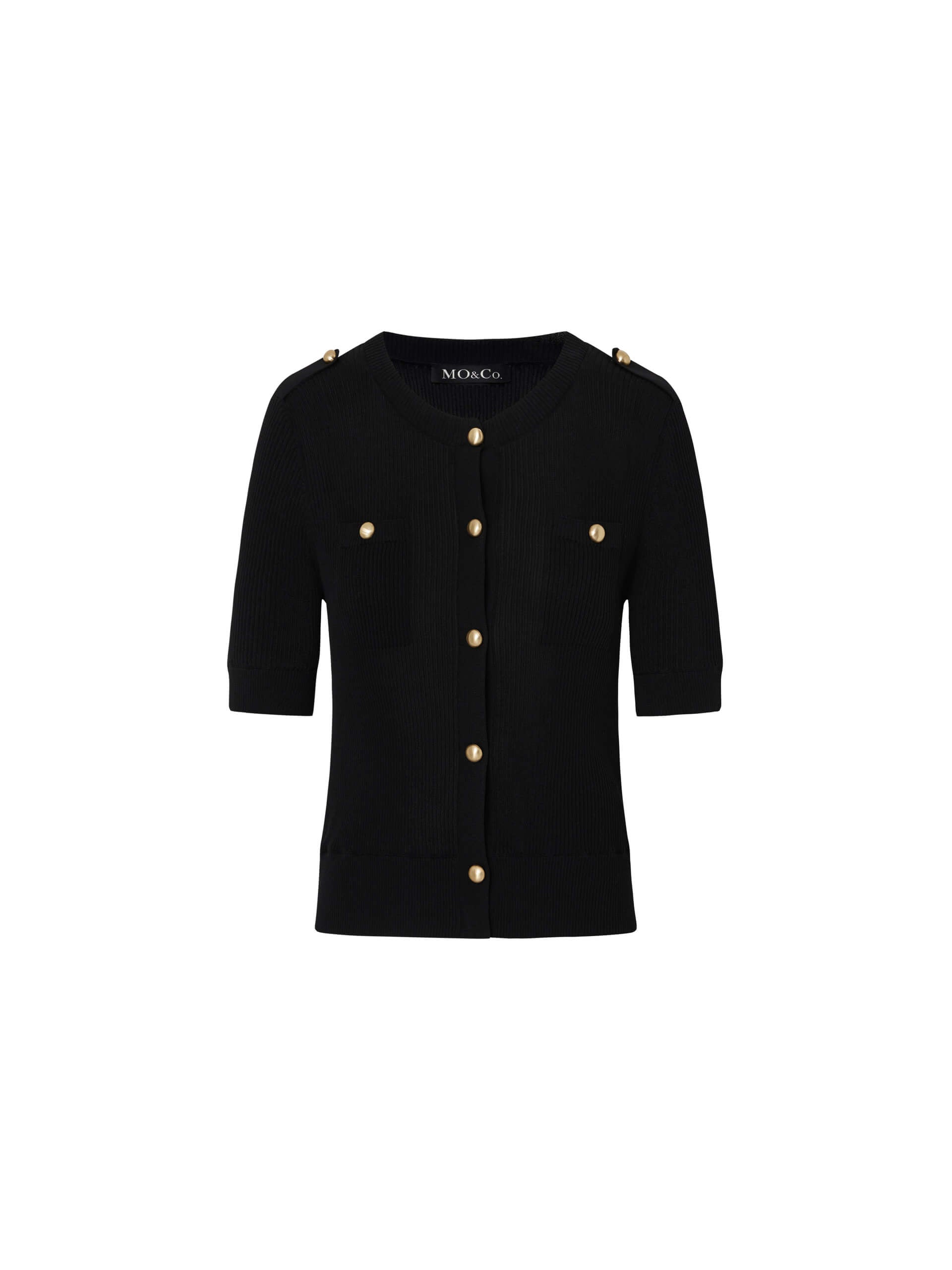 Cropped Metal Button Cardigan for Women - Stylish Knit Sweater with Vintage Buttons | Perfect for Fall Layering, Office Wear & Casual Outfits