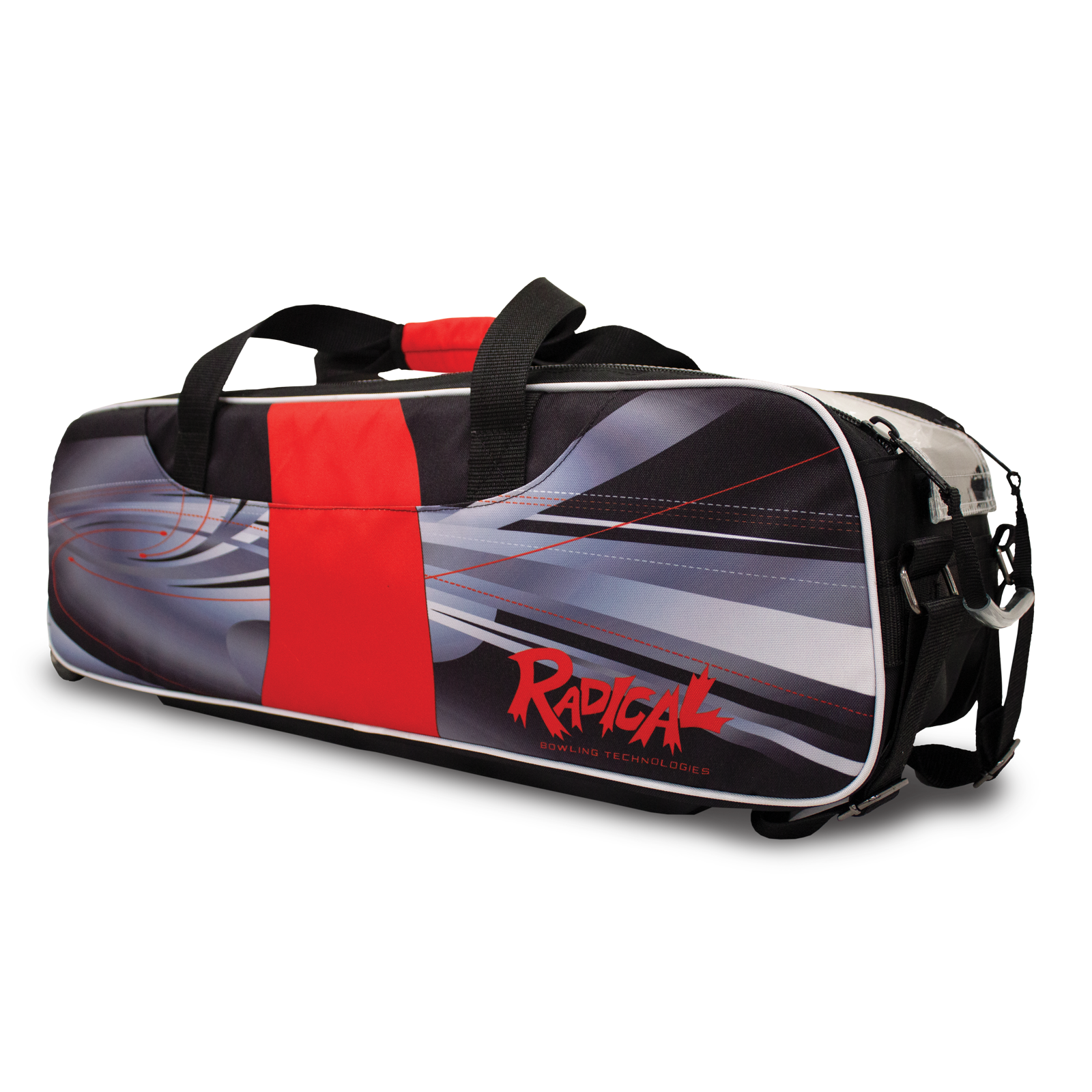Premium Radical 3 Ball Tote Bowling Bag with Dye Sublimation Design - Perfect for League Play, Tournaments & Practice Sessions