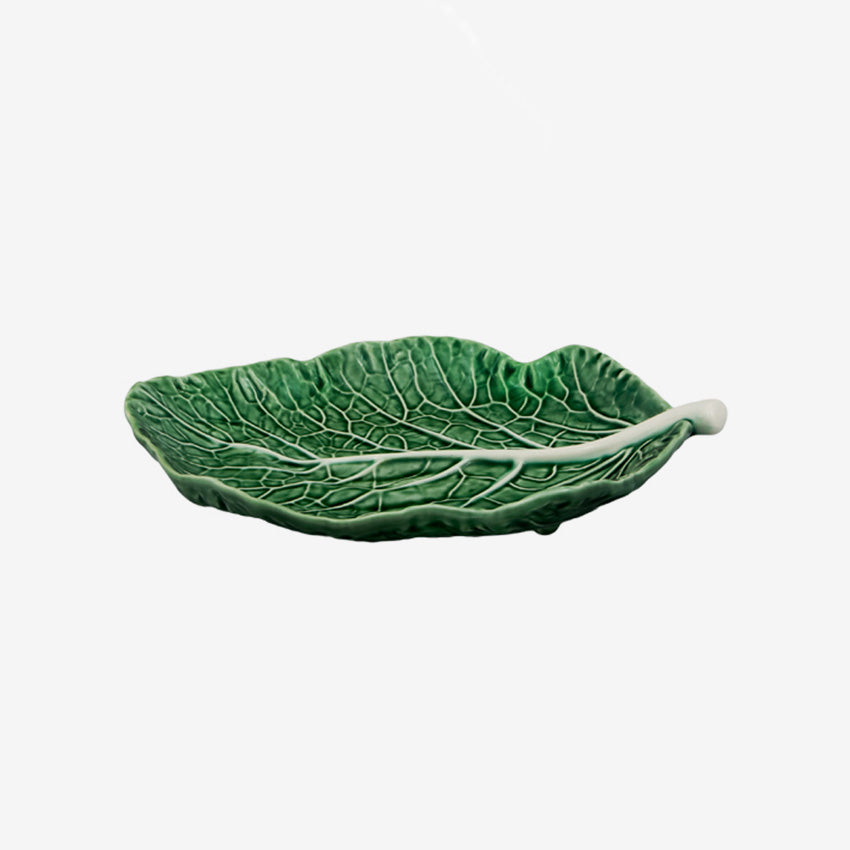 Bordallo Pinheiro Handmade Ceramic Cabbage Leaf Plate - Elegant Dinnerware for Home Decor & Special Occasions - Perfect for Serving Appetizers, Salads, and Displaying as Decorative Art