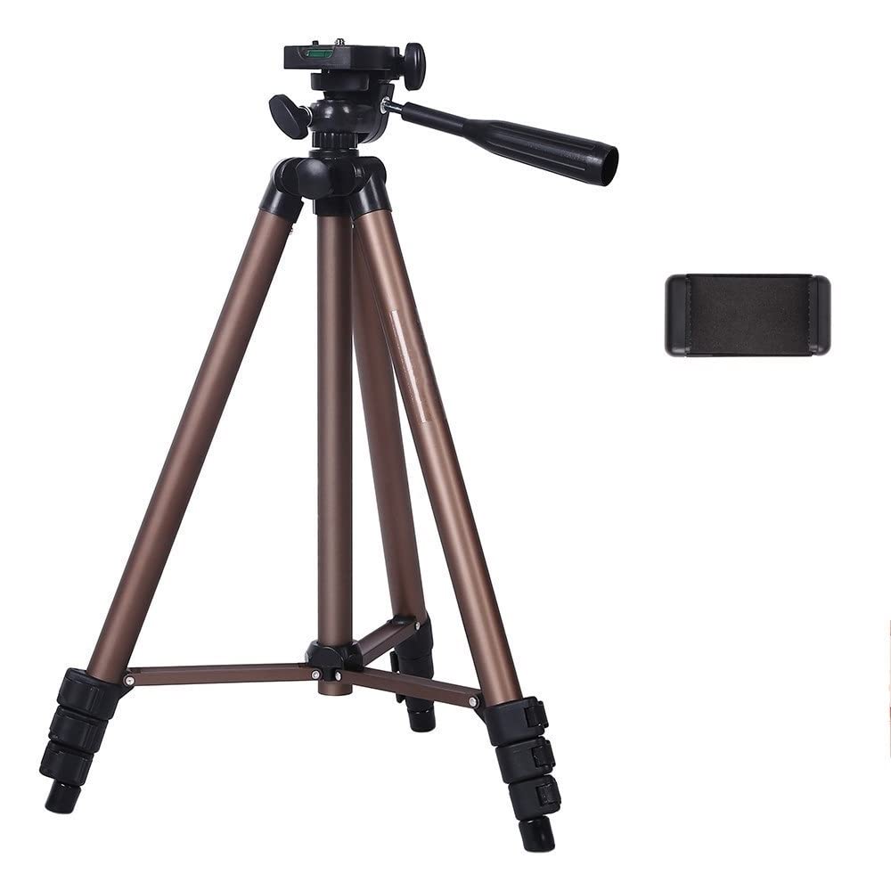 Professional Aluminum Mini Tripod Stand with Bluetooth Remote - Lightweight Camera Tripod for Smartphones, DSLR & Mirrorless Cameras - Perfect for Vlogging, Live Streaming & Travel Photography (Color: Non-Bluetooth Version)