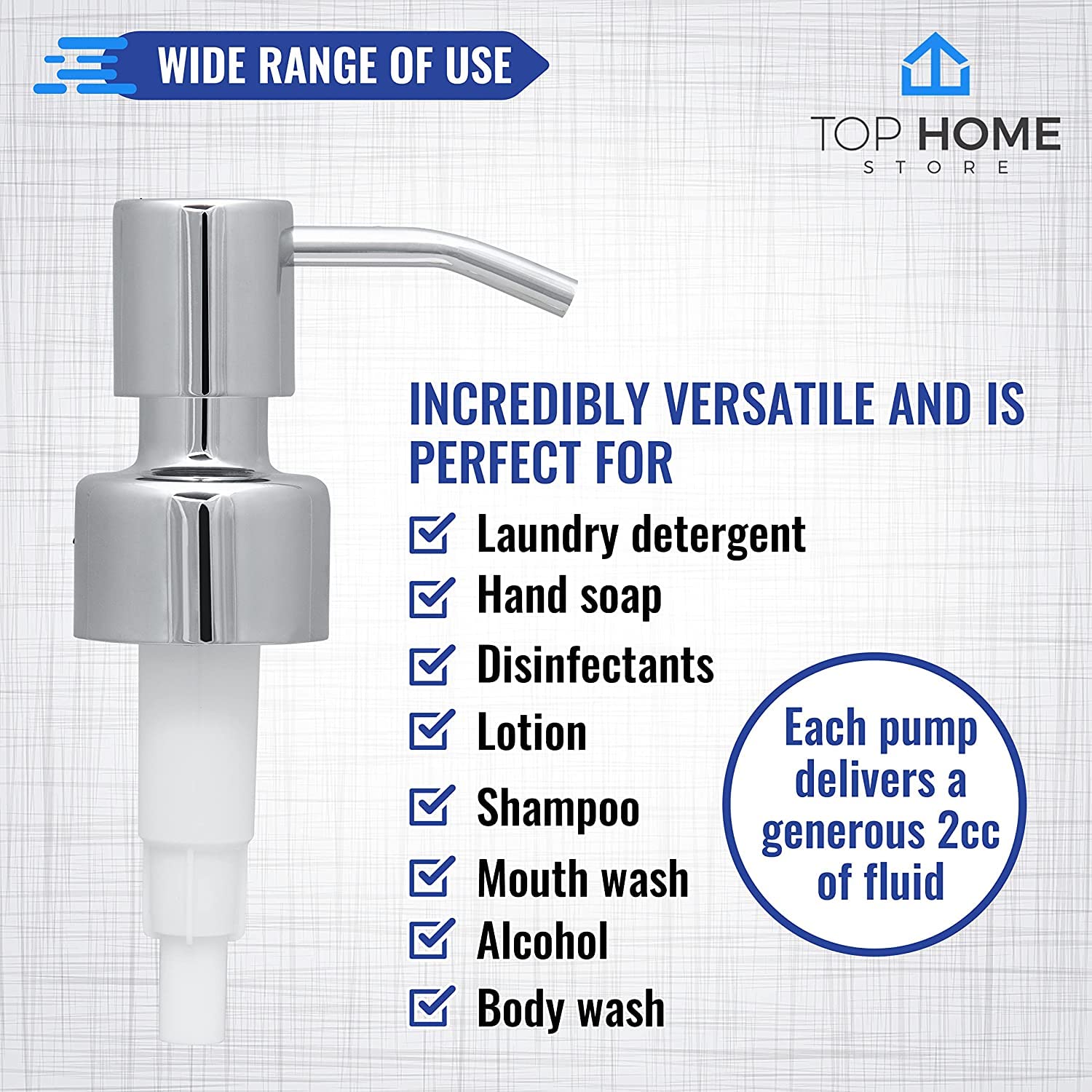 Premium Chrome Bathroom Countertop Soap Dispensers - 4 Pack Set for Hand Wash, Kitchen, and Bathroom Organization | Modern & Sleek Design