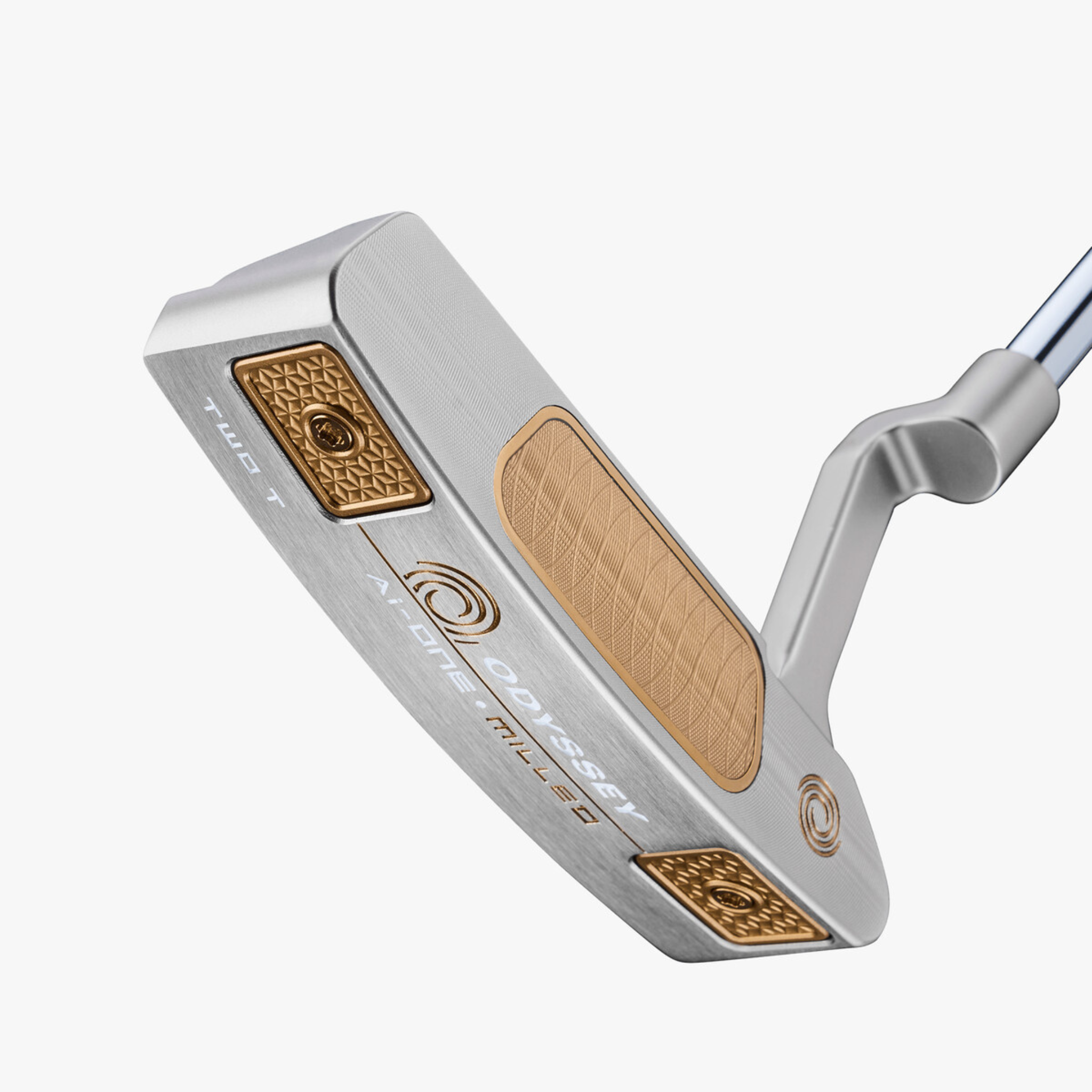 Odyssey Ai ONE Silver Milled Two T CH Putter - Premium Golf Putter for Precision Putting | Perfect for Professional Golfers and Putting Practice on the Green