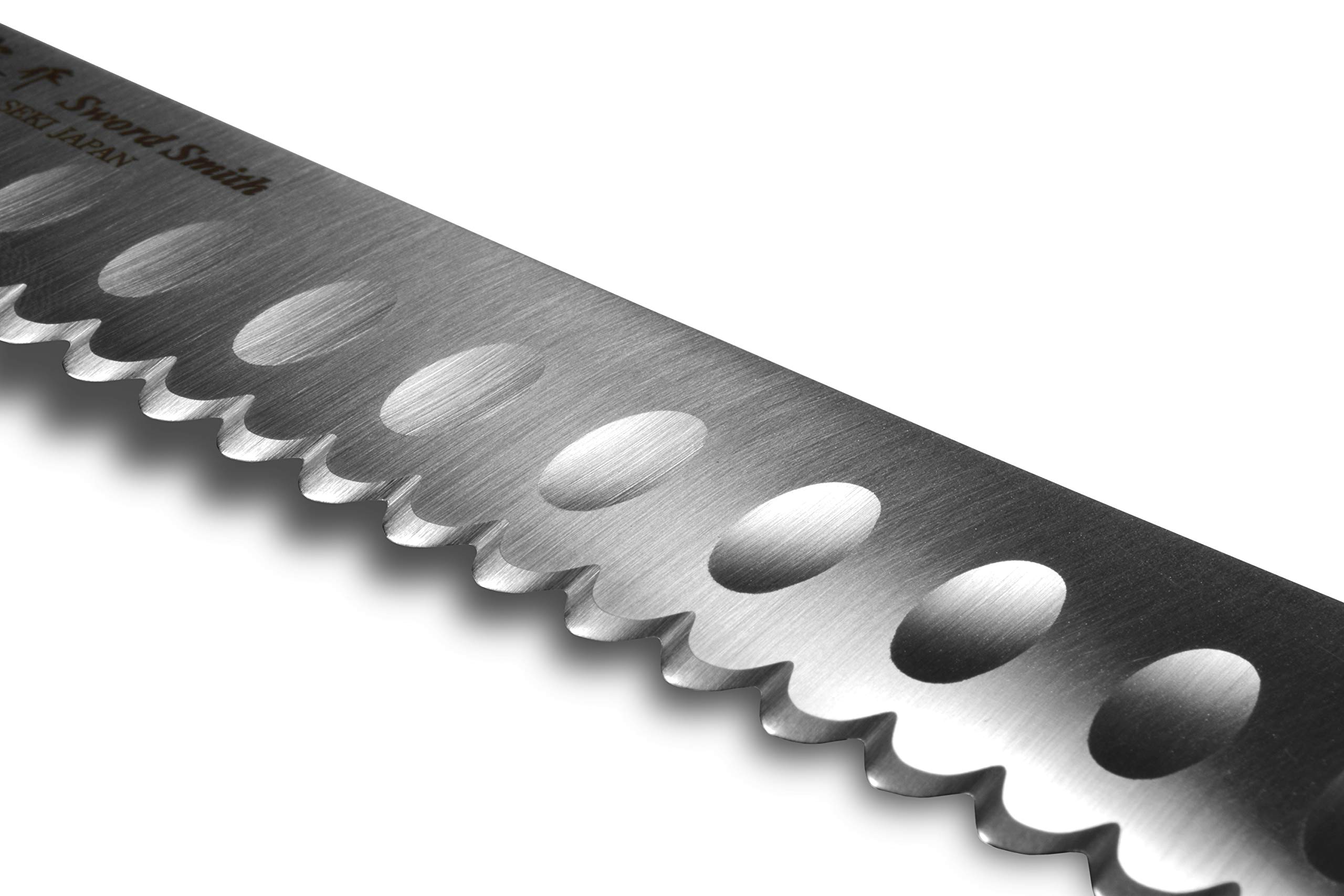 Seki Japan MASAMUNE Stainless Steel Bread Knife - 7.9 Inch (200mm) Serrated Blade with Ergonomic PP Handle - Perfect for Slicing Bread, Cakes, and Pastries