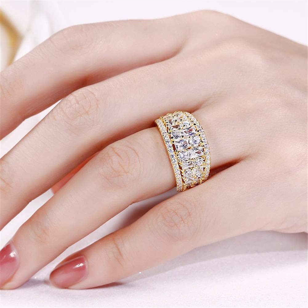 Jeulia 925 Sterling Silver Women's Diamond Band Rings - Cubic Zirconia Wedding, Engagement, Anniversary & Promise Rings - Bridal Jewelry Set for Everyday Wear & Special Occasions