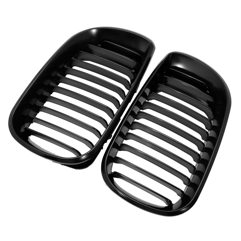 Black Euro Sport Front Bumper Hood Kidney Grille for 2002-2005 BMW E46 320i 325i 330i Sedan (4-Door) - Replacement Grille Upgrade for Enhanced Style & Performance - Perfect for Car Enthusiasts & DIY Auto Modifications