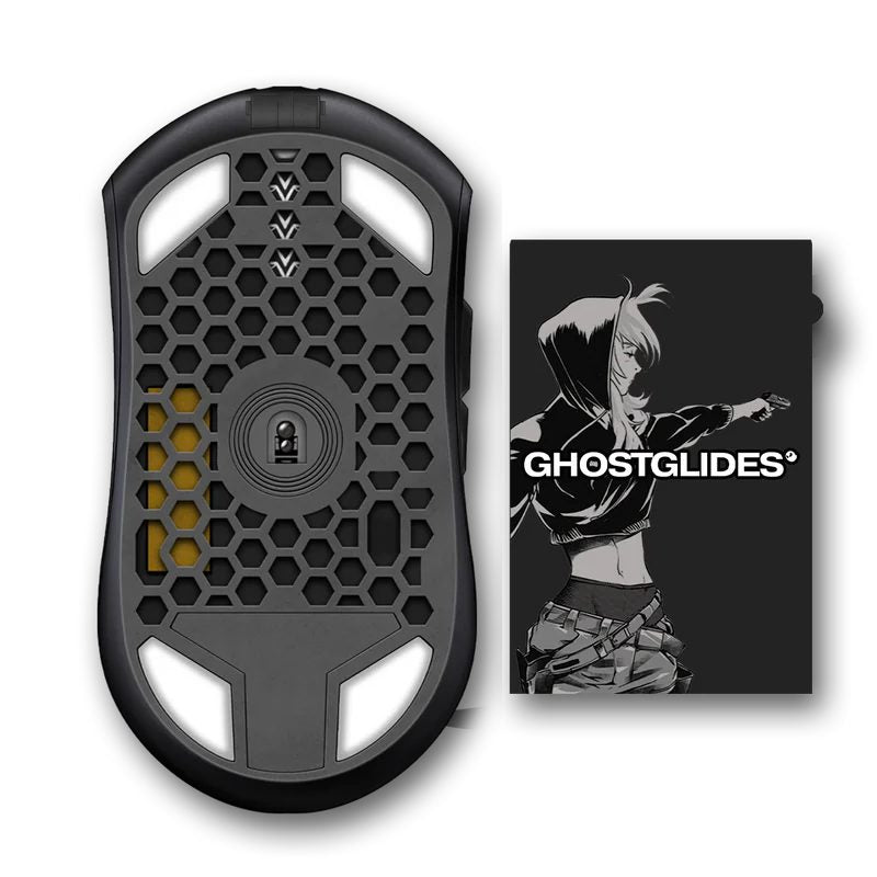 GHOSTGLIDES EDGERUNNER Skates for Finalmouse Ultralight 2, Starlight 12 & UltralightX - Premium Gaming Mouse Feet for Smooth Glide & Precision Control - Perfect for FPS, MOBA & Esports Gaming