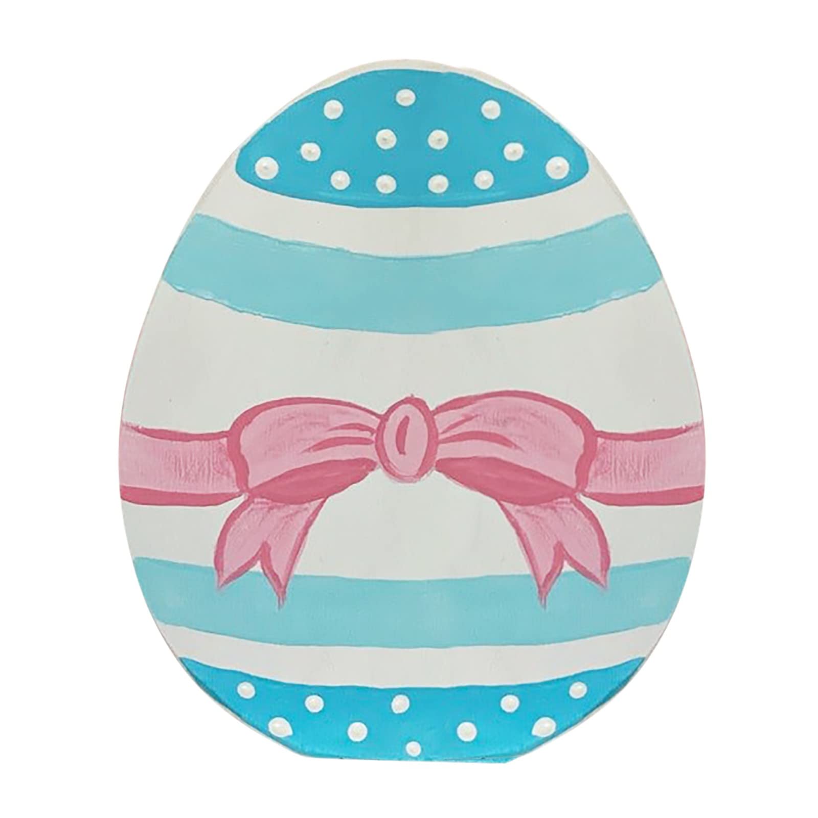 Farmhouse Easter Wooden Tray Set - Rustic Tiered Decor with Colorful Eggs & Rabbit Ornaments - Easter Tabletop Decorations for Spring Home, Party, and Holiday Display (Multicolor, One Size)
