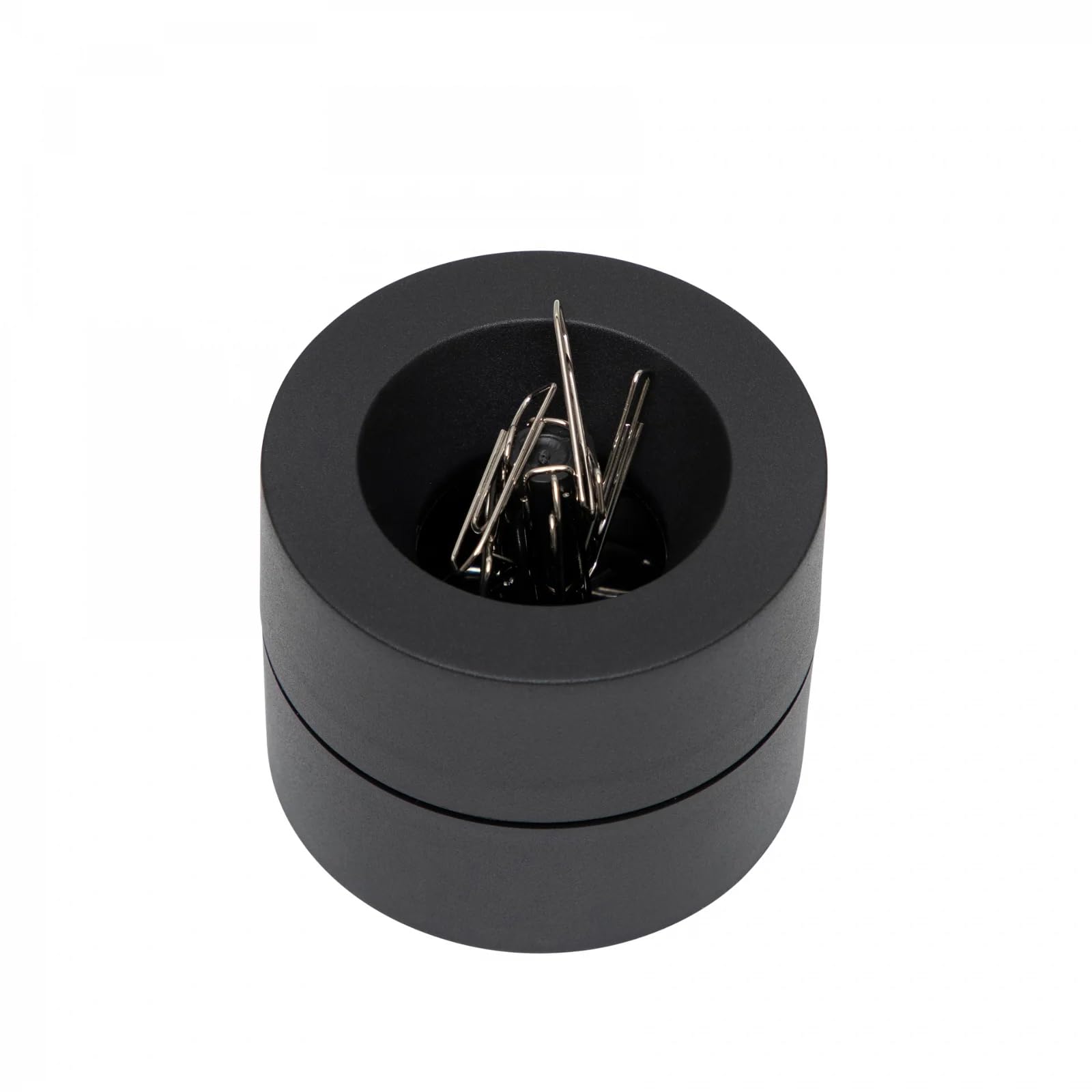 Eco-Friendly Maul MAULpro Staple Dispenser - Sustainable Desk Organizer for Paper Clips, Office & Workplace Storage - Includes 15 Clips (Black) | Perfect for Home Office, School & Professional Workspaces