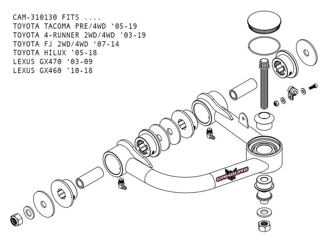 2007-2014 Toyota FJ Cruiser Camburg 1.25
