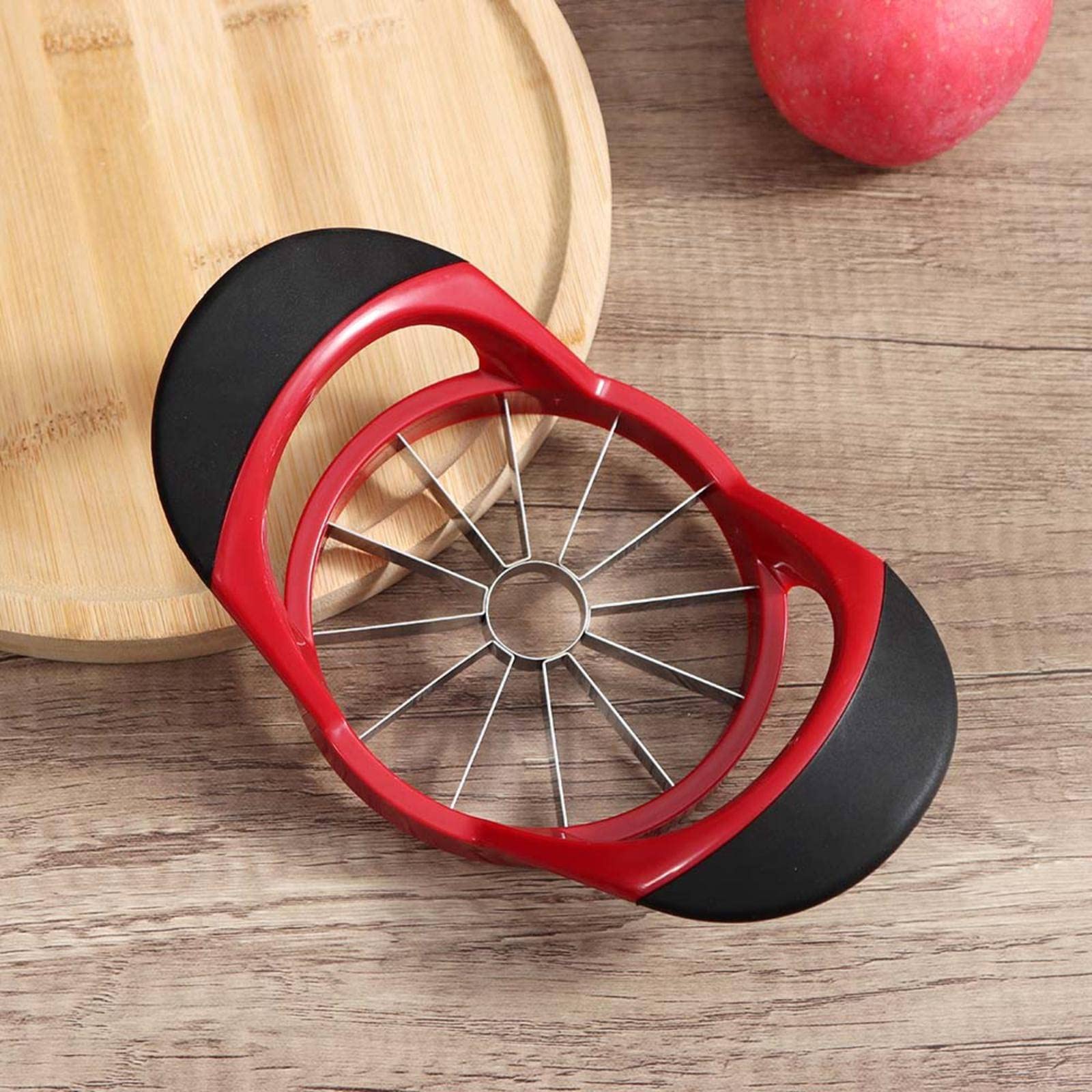 Stainless Steel Apple Slicer & Orange Cutter - Kitchen Gadget for Easy Fruit Cutting, Avocado Slicer, Perfect for Salads, Snacks & Healthy Meal Prep