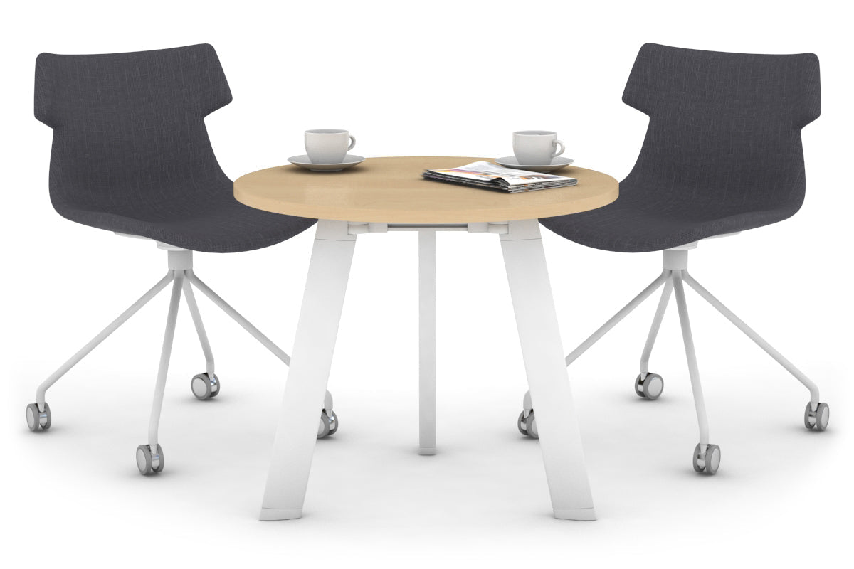 Round Conference Table 700mm - Modern Office Meeting Table for Small Spaces, Boardrooms & Collaborative Workspaces
