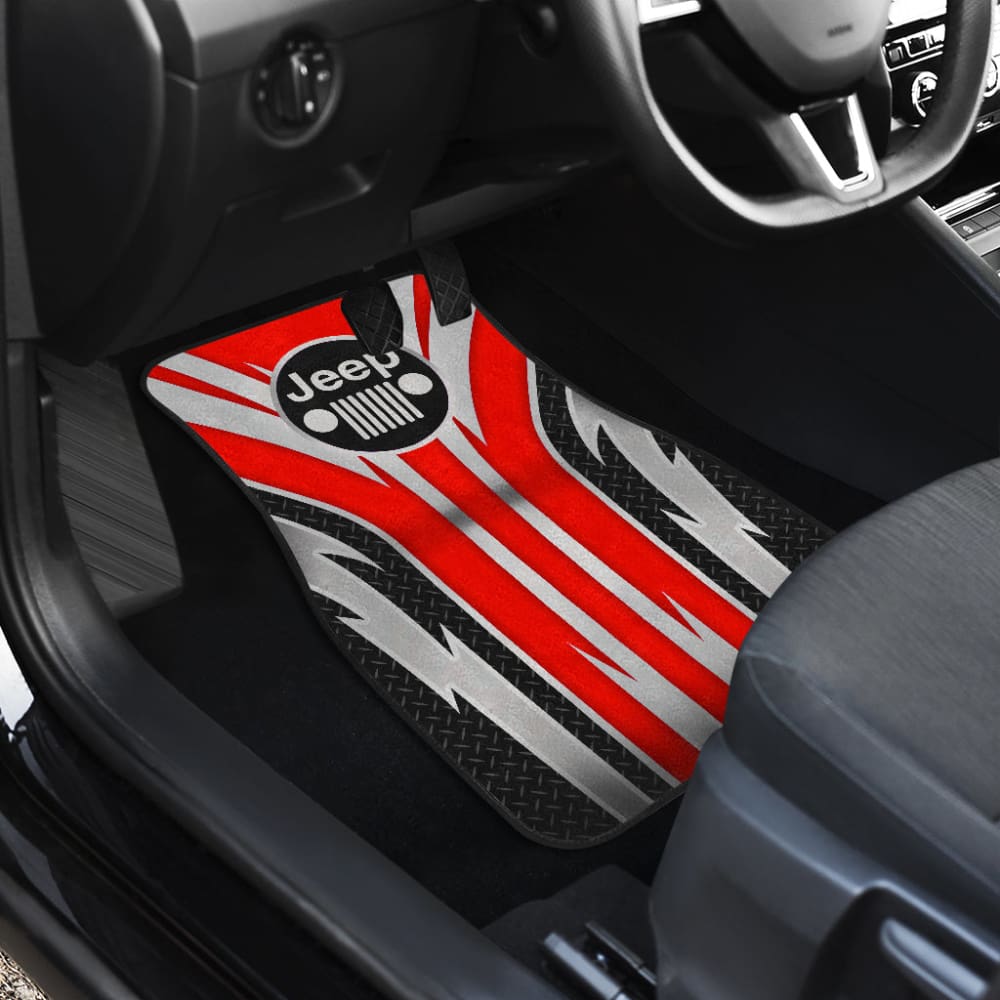 Premium Jeep Car Floor Mats - Heavy Duty All-Weather Protection for Wrangler, Cherokee & Grand Cherokee - Perfect for Off-Roading, Camping & Daily Driving