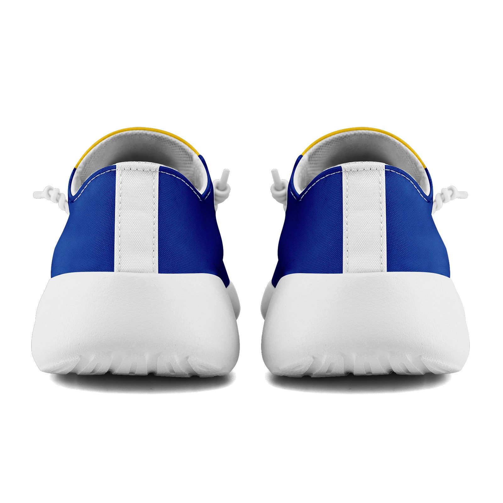 Custom Los Angeles Blue & Yellow Personalized Sneakers - Unisex High-Top Fashion Shoes for Men & Women (Style FN018 D020278, Size 15) - Perfect for Streetwear, Casual Outfits & Sneakerhead Collections