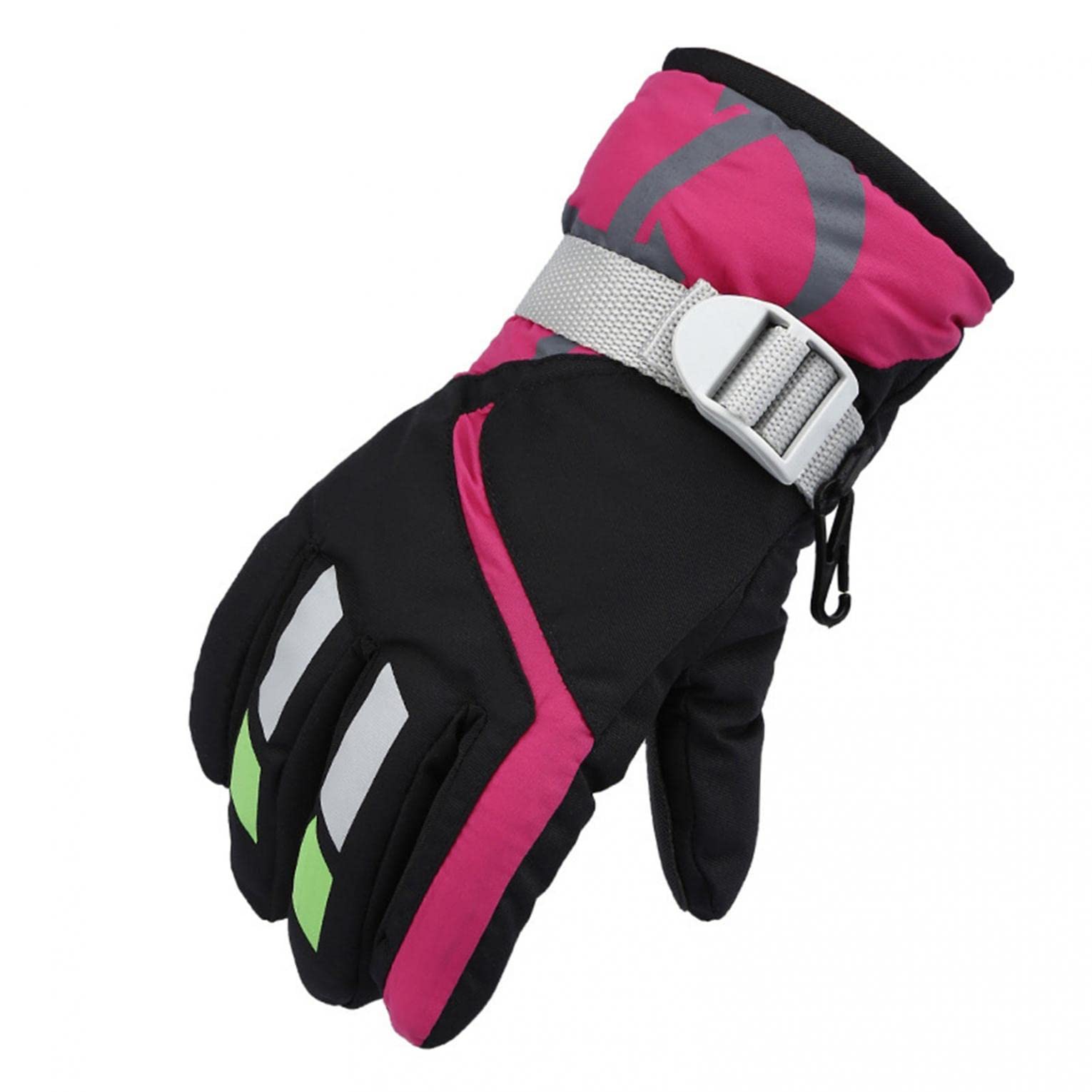 Waterproof Kids Ski Mittens - Winter Gloves for Babies & Toddlers with Mitten Clips - Warm Snow Gloves for Cold Weather - Perfect for Skiing, Snowboarding & Outdoor Winter Play