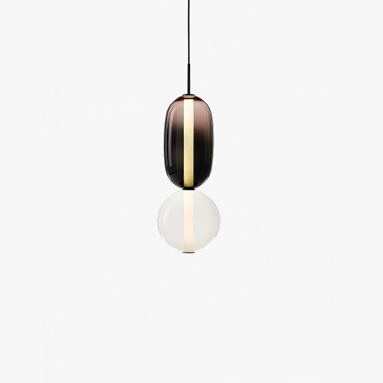 Stylish Candied Glass Pendant Light Set - Modern Hanging Fixture for Dining Room, Kitchen Island & Bedroom Decor