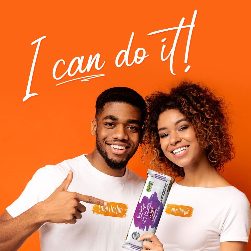 Smart for Life Oatmeal Raisin Protein Cookies - High Protein, Low Sugar, Low Calorie, High Fiber Meal Replacement Snacks - 1 Week Supply - Perfect for Weight Loss, Keto Diet & On-The-Go Nutrition - Ideal for Office Snacking, Gym Recovery & Travel Energy Boost
