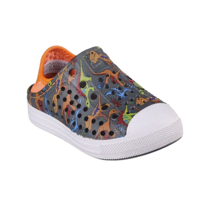 **Boys Foamies Guzman Steps Lil Dino Sandals - Comfortable Kids Water Shoes for Beach, Pool & Outdoor Play**