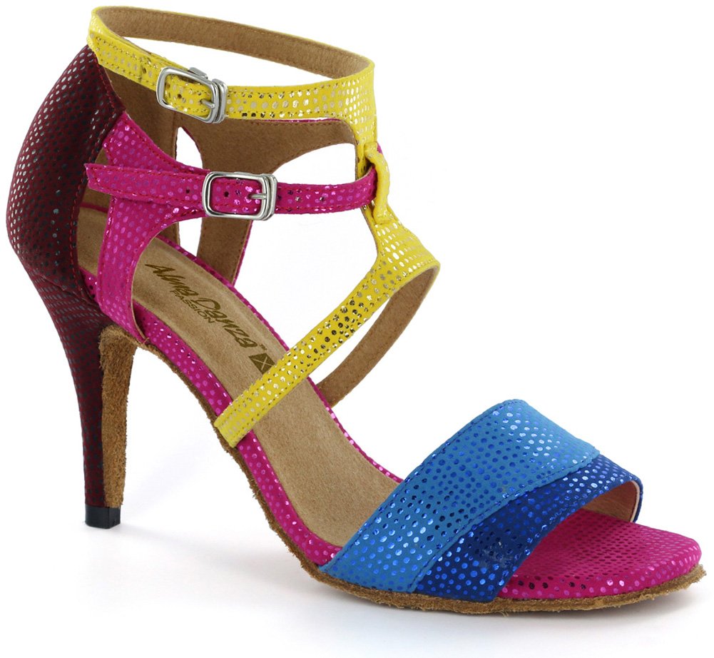 AlmaDanza Women's Latin Dance Shoes A280101 - Professional Ballroom Salsa Tango Shoes for Women - Perfect for Dance Competitions, Performances & Practice