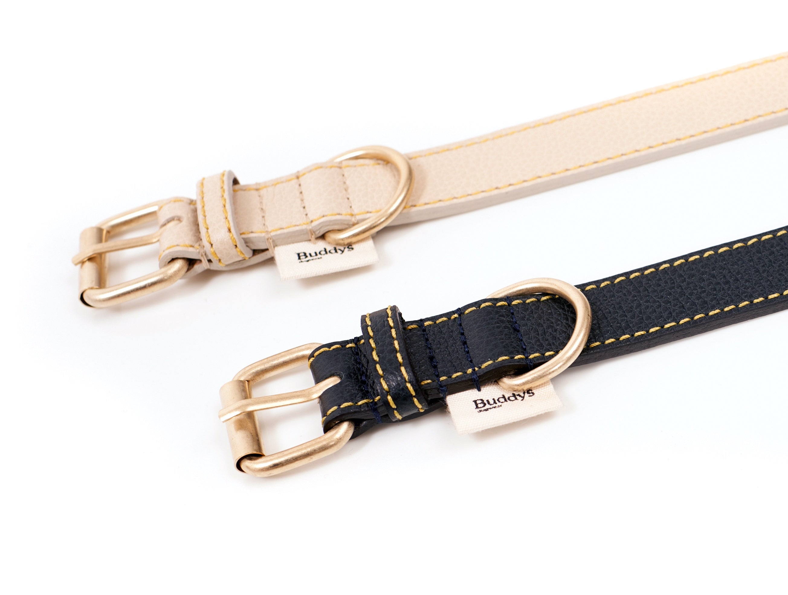 Premium Genuine Leather Dog Collar - Sir Chuck Azul - Adjustable & Durable Pet Collar for Small & Medium Dogs - Perfect for Daily Walks, Training & Outdoor Adventures