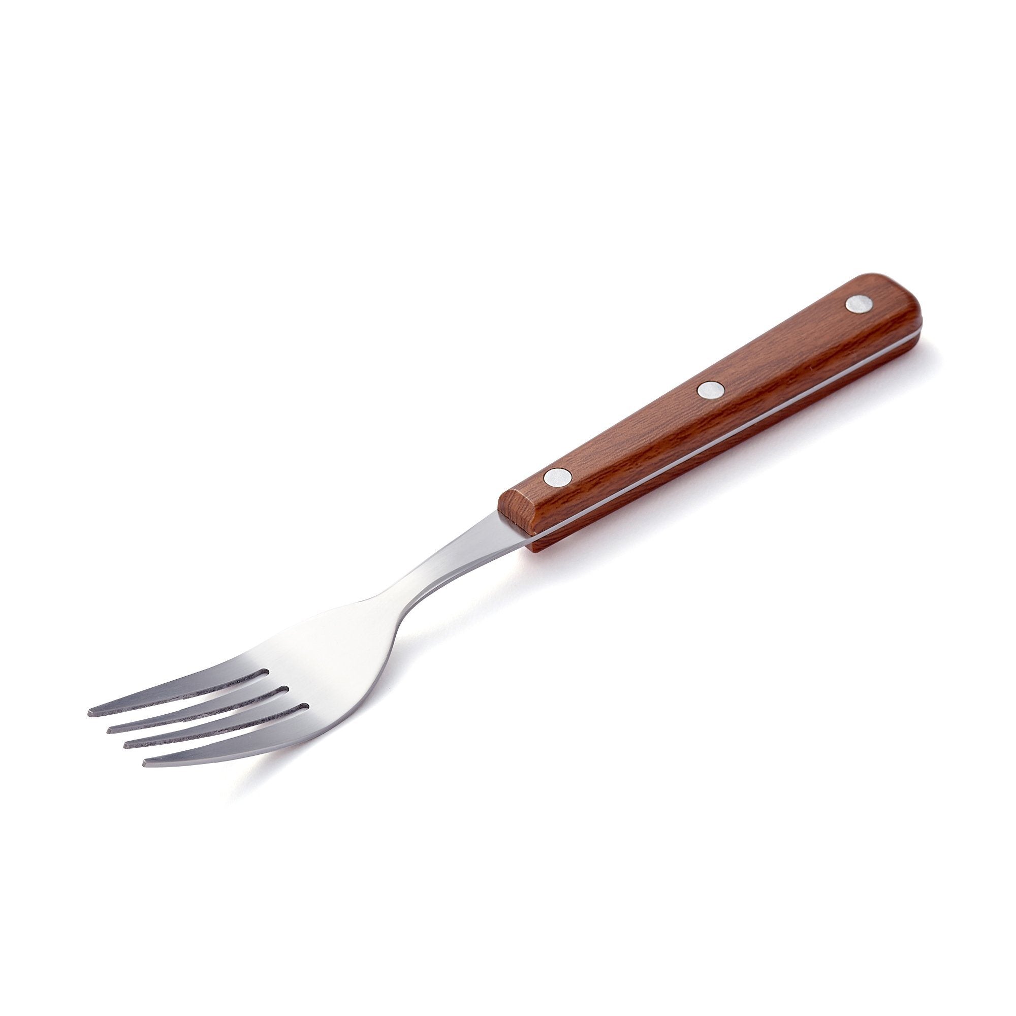 10-Piece Wooden Pattern Brown Cutlery Set - Elegant Flatware for Dining, Kitchen & Party Use