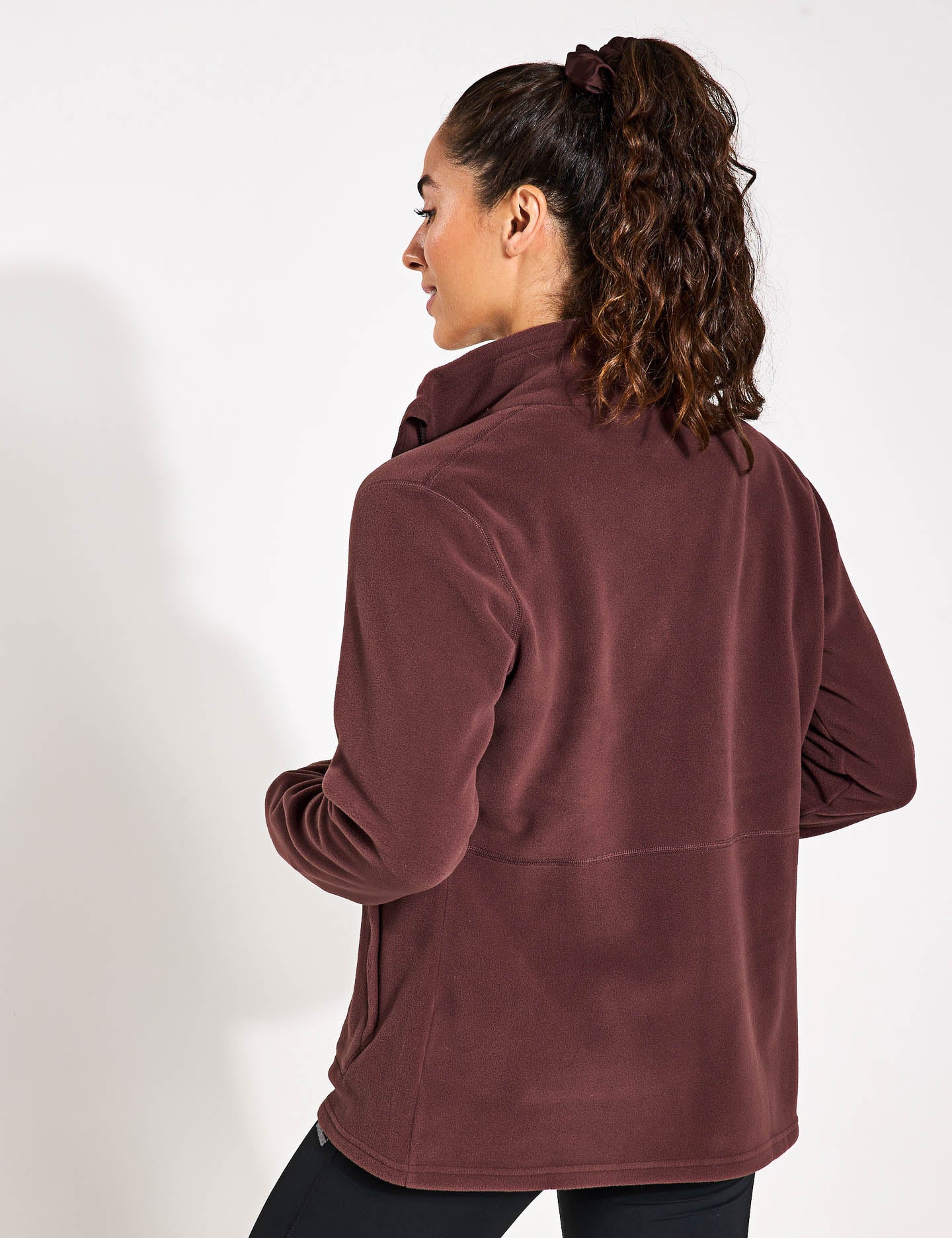 Prism 2.0 Micro Full Zip Fleece Jacket for Men & Women - Cedar Brown - Lightweight Warm Pullover for Hiking, Camping & Outdoor Activities