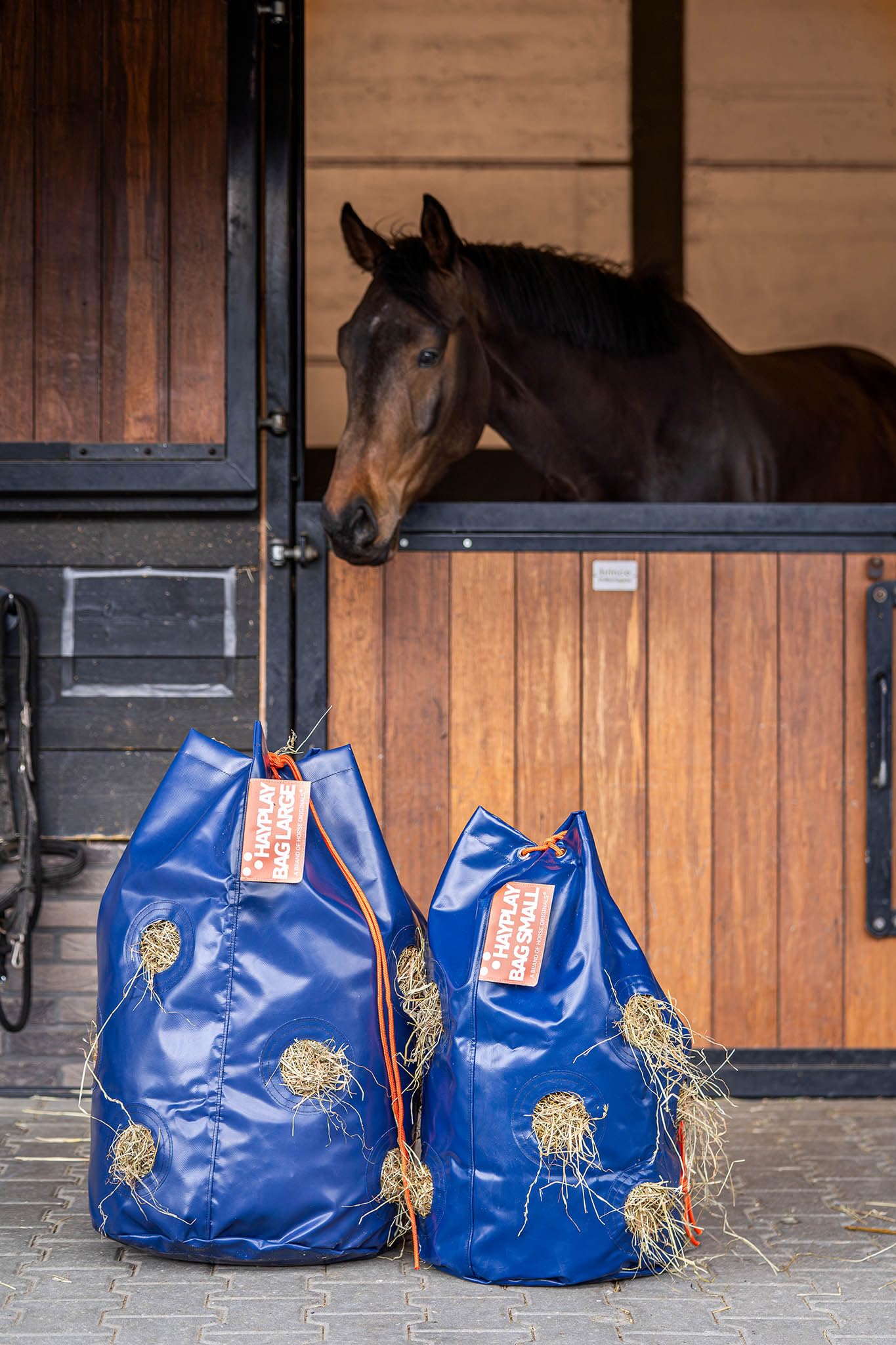 HayPlay Slow Feed Tie Bag - Durable Hay Net Alternative for Horses - Perfect for Stall, Trailer, Track or Paddock Use - Reduce Waste & Promote Healthy Eating Habits