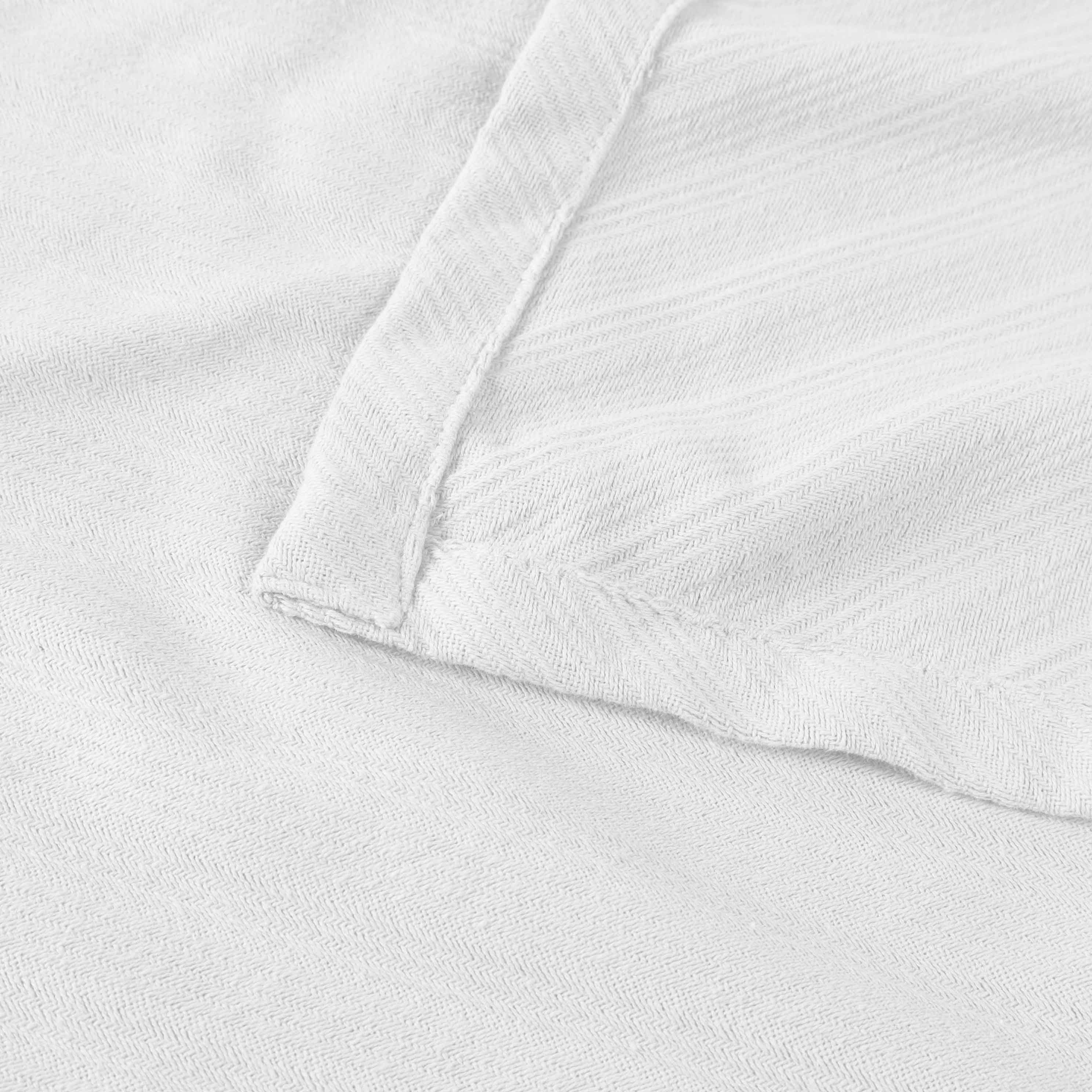 Premium Milan Cotton Textured Striped Lightweight Woven Blanket - Soft & Breathable Throw for Sofa, Bed, Picnic & Outdoor Use