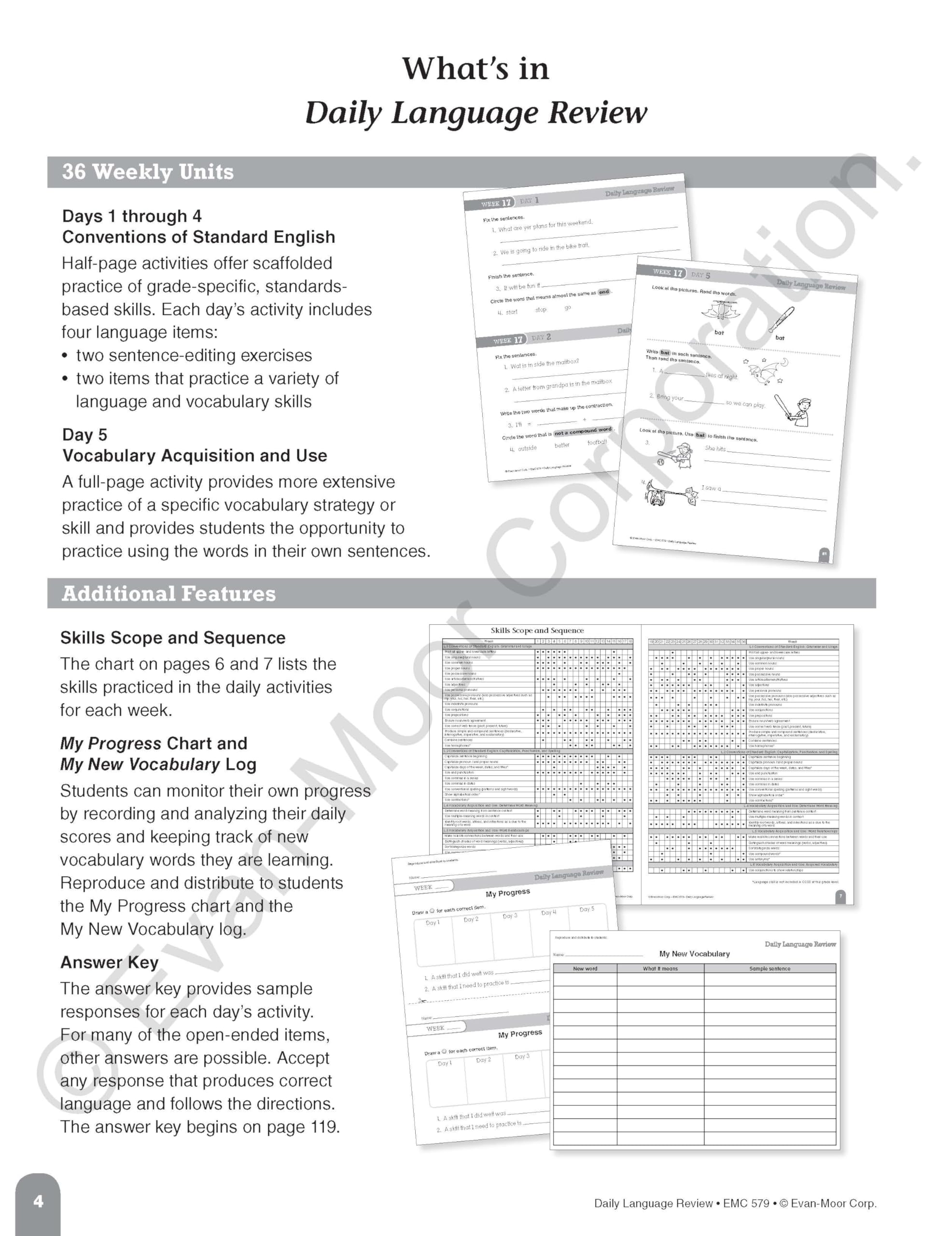 Evan-Moor Daily Language Review Grade 1 Workbook - Homeschool & Classroom Teaching Resource with Reproducible Worksheets, Grammar & Punctuation Practice | Teacher Edition for Daily Skills Assessment | Perfect for Elementary ELA Curriculum & Learning Activities