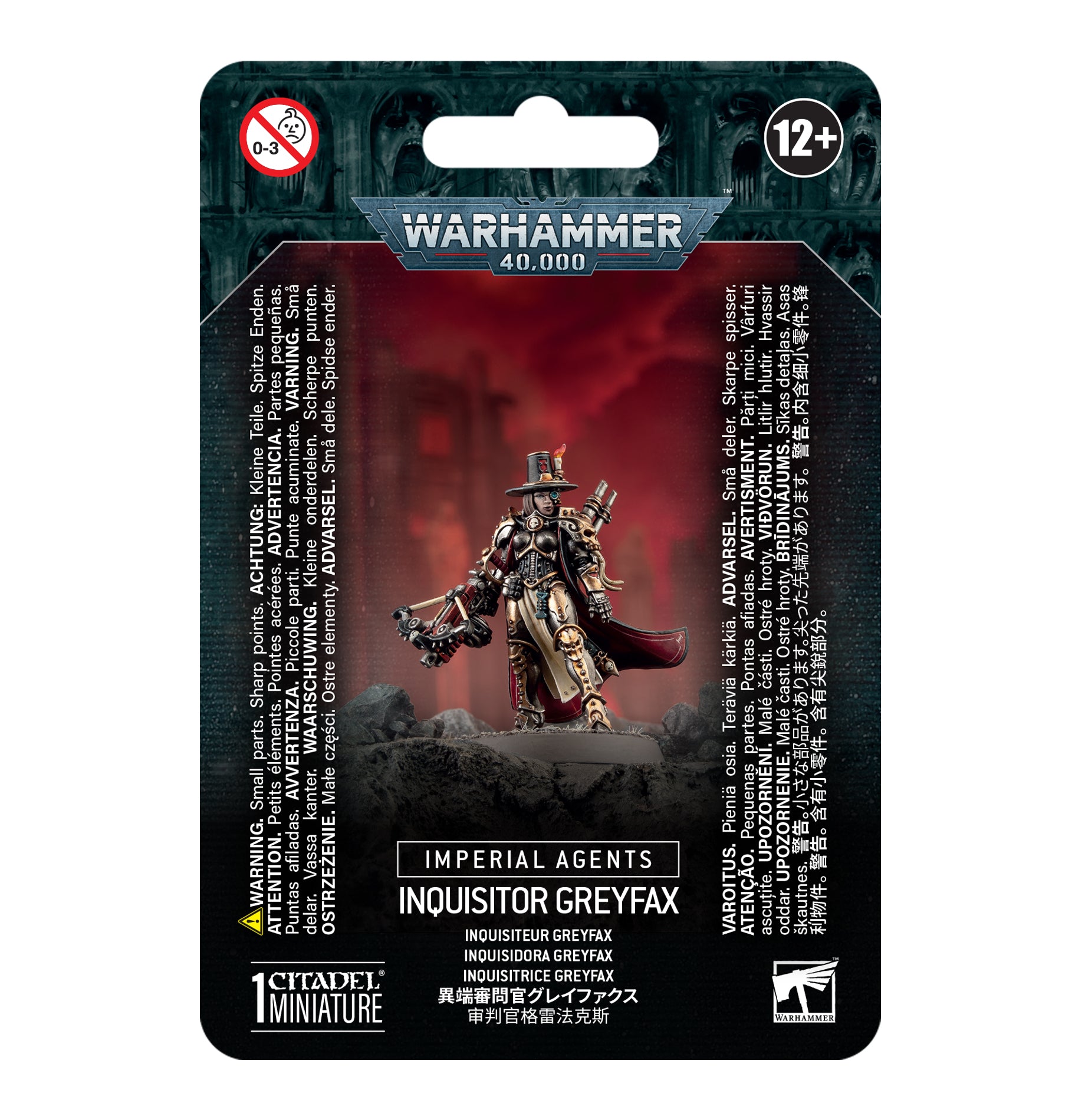 Warhammer 40K Imperial Agents Inquisitor Greyfax Miniature - 28mm Scale Tabletop Wargaming Figure for Warhammer 40,000 & Kill Team - Perfect for Collectors & Competitive Play