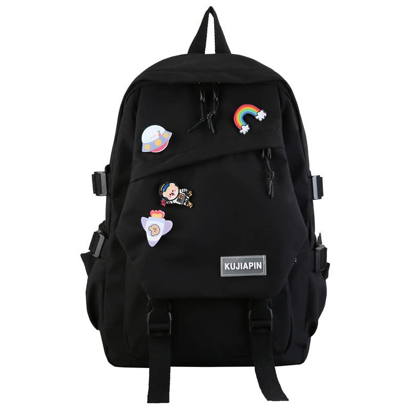 Stylish Women's Backpack Purse - Fashionable Travel & Work Bag for Teen Girls, College Students - Japanese Kawaii Cute Shoulder Tote Crossbody Bag (Pink/Black) - Perfect for School, Office & Daily Commute