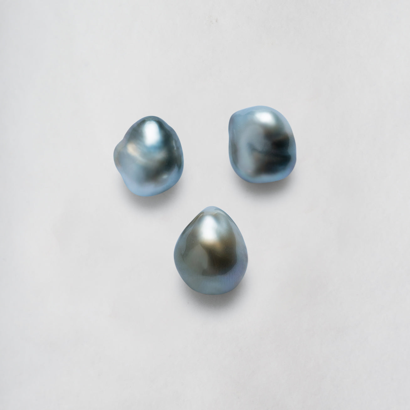 18K Gold Diamond Tahitian Keshi Pearl Drop Earrings for Women - Luxury Wedding, Anniversary & Evening Party Jewelry Gift (KE00117)