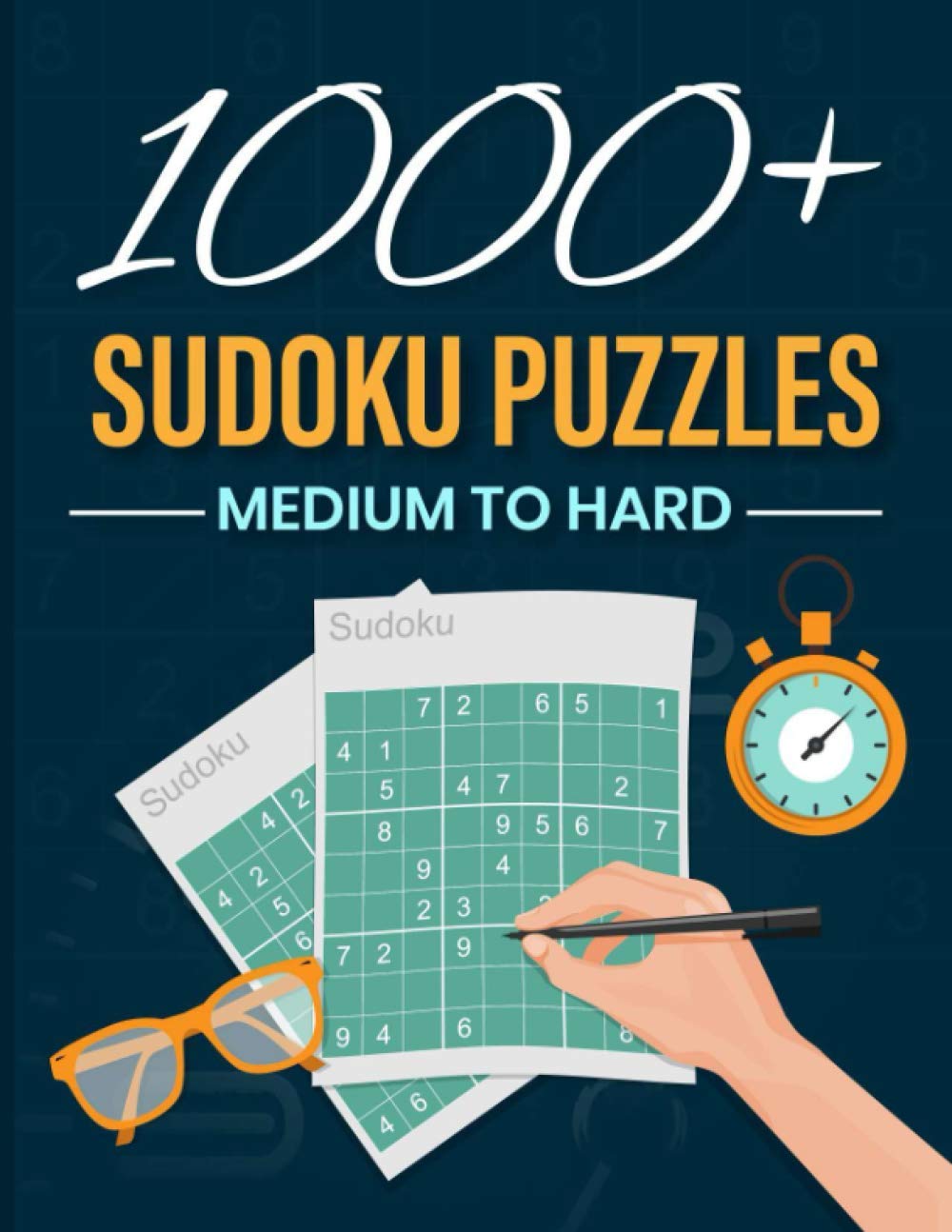 1000+ Sudoku Puzzles Book for Adults - Medium to Hard Difficulty Large Print Edition | Perfect for Travel, Relaxation & Brain Training | Great Gift Idea for Puzzle Lovers