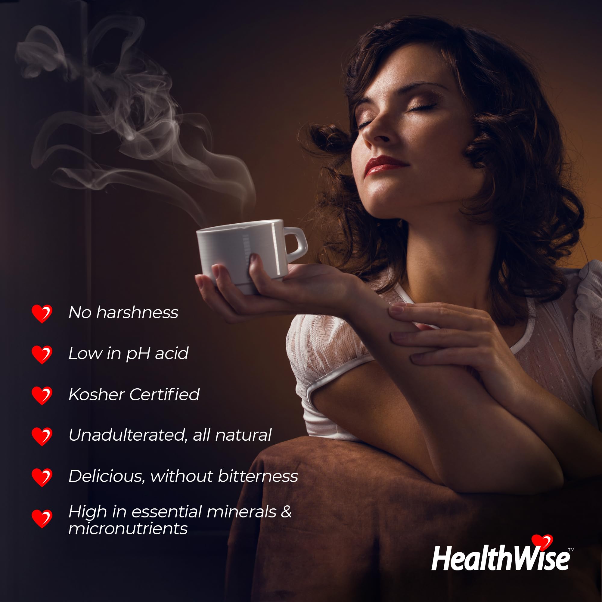 Healthwise Chocolate Coconut Low Acid Coffee K-Cups for Acid Reflux & Heartburn Relief - Gentle on Sensitive Stomachs, Reduces Digestive Discomfort - 144 Count (12 Pack) - Perfect for Morning Brews & Afternoon Pick-Me-Ups