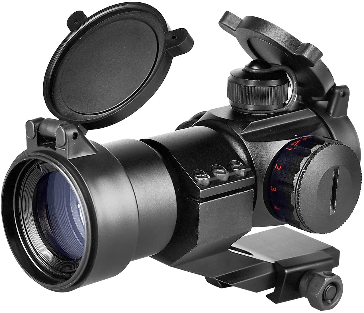 Premium Tactical Reflex 1x30 Red Dot Sight - Red/Green Dual Illumination with Picatinny Mount | Latest Version for AR-15, Shotguns & Pistols | Hunting, Shooting Range & Home Defense