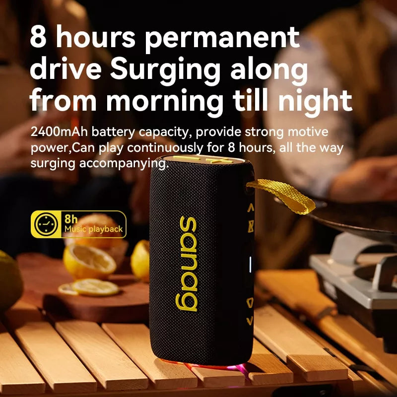 Sanag M30S Pro Wireless Bluetooth Speaker - Portable, Waterproof, 30H Playtime, Rich Bass - Perfect for Outdoor, Travel, Beach & Home Use