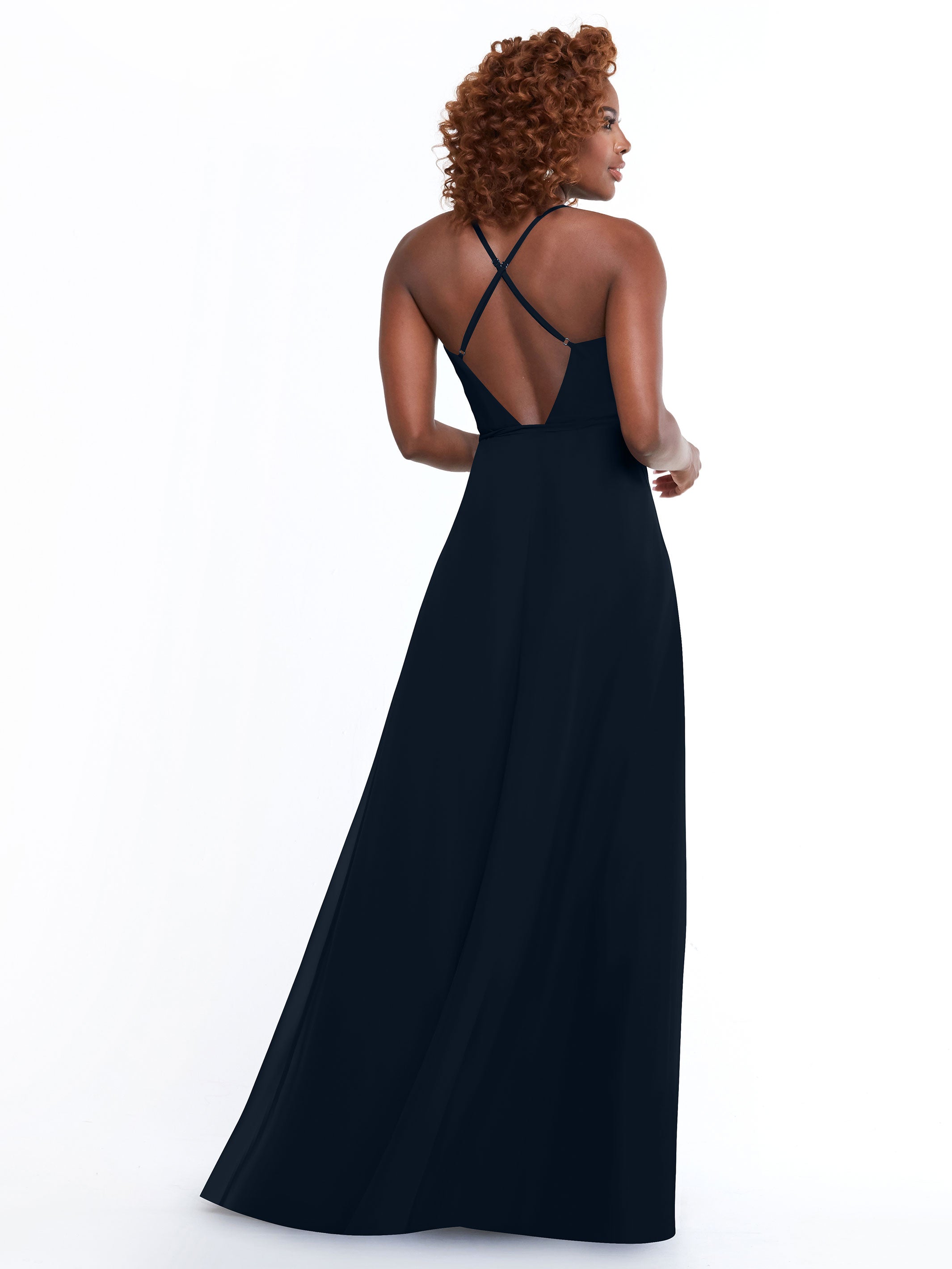 Elegant 80171 Sheath Chiffon Bridesmaid Dress with Adjustable Self-Tie Sash - Perfect for Weddings, Formal Events & Special Occasions