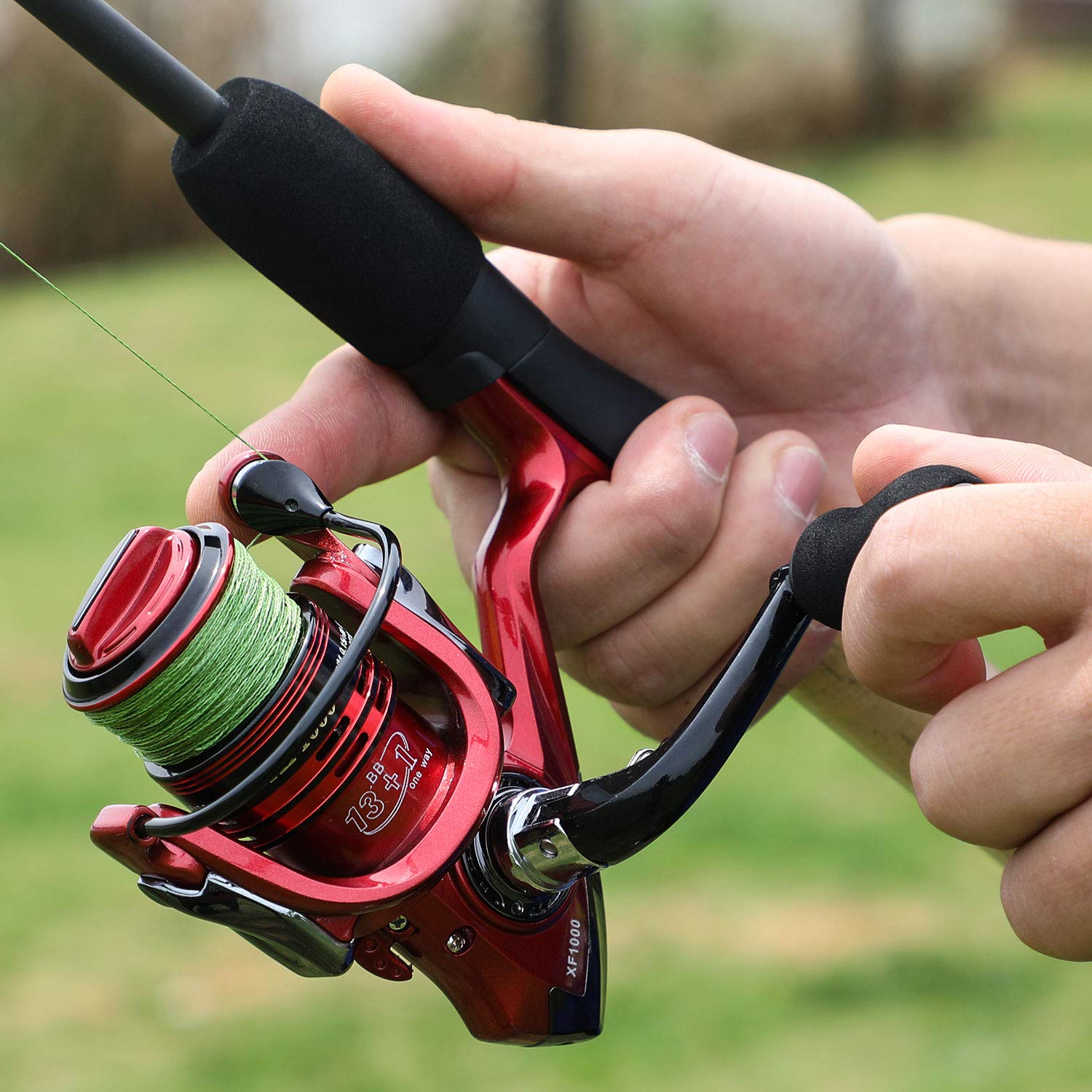 Premium 13+1BB Lightweight Spinning Fishing Reel - Ultra Smooth Saltwater & Freshwater Fishing Gear for Bass, Trout & Surf Casting - Perfect for Shore, Boat & Kayak Fishing Adventures