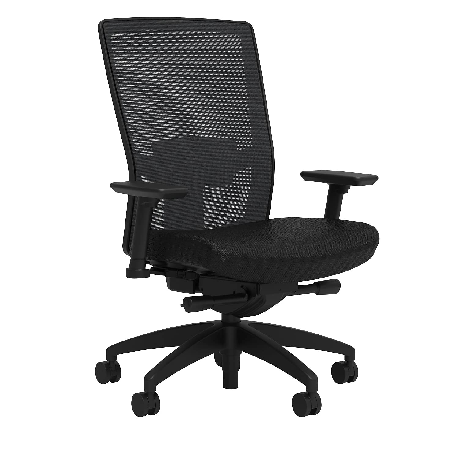 Union & Scale 52292 Ergonomic Office Task Chair with 2D Adjustable Arms, Lumbar Support & Advanced Synchro Tilt Mechanism - Perfect for Home Office, Gaming & Workspaces