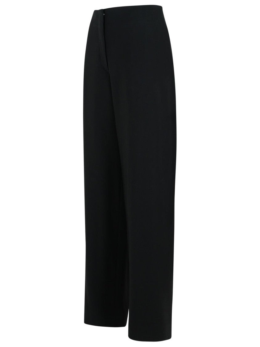 Adelchi Black Viscose Pants for Women - Comfortable Stretch Dress Pants for Office, Business & Casual Wear