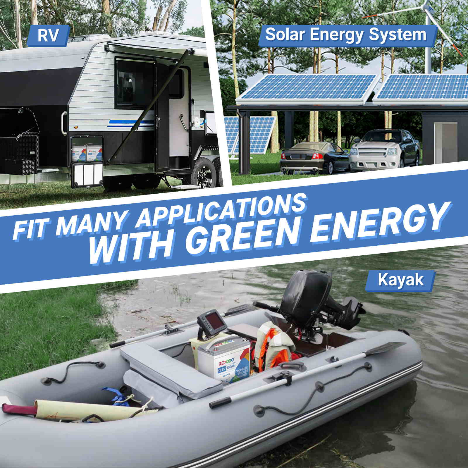 Like New Redodo 12V 100Ah Mini LiFePO4 Battery - 1.28kWh & 1.28kW Power Output | Perfect for Solar Energy Storage, RV, Marine & Off-Grid Applications